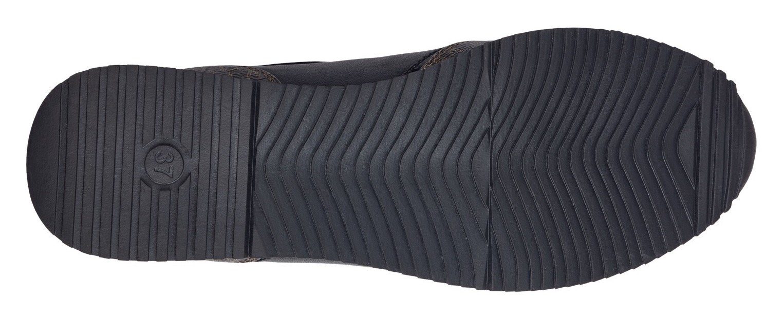 Marco Tozzi Sneakers met zijrits, vrijetijdsschoen, lage schoen, veterschoen