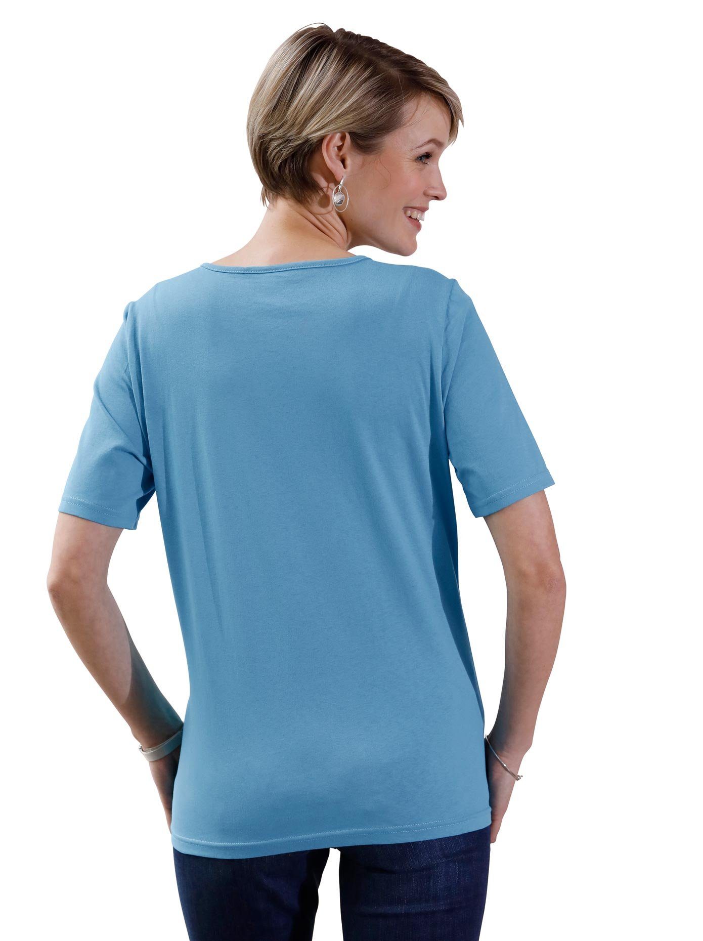 Classic Basics Shirt met korte mouwen 2-in-1-Shirt (1-delig)