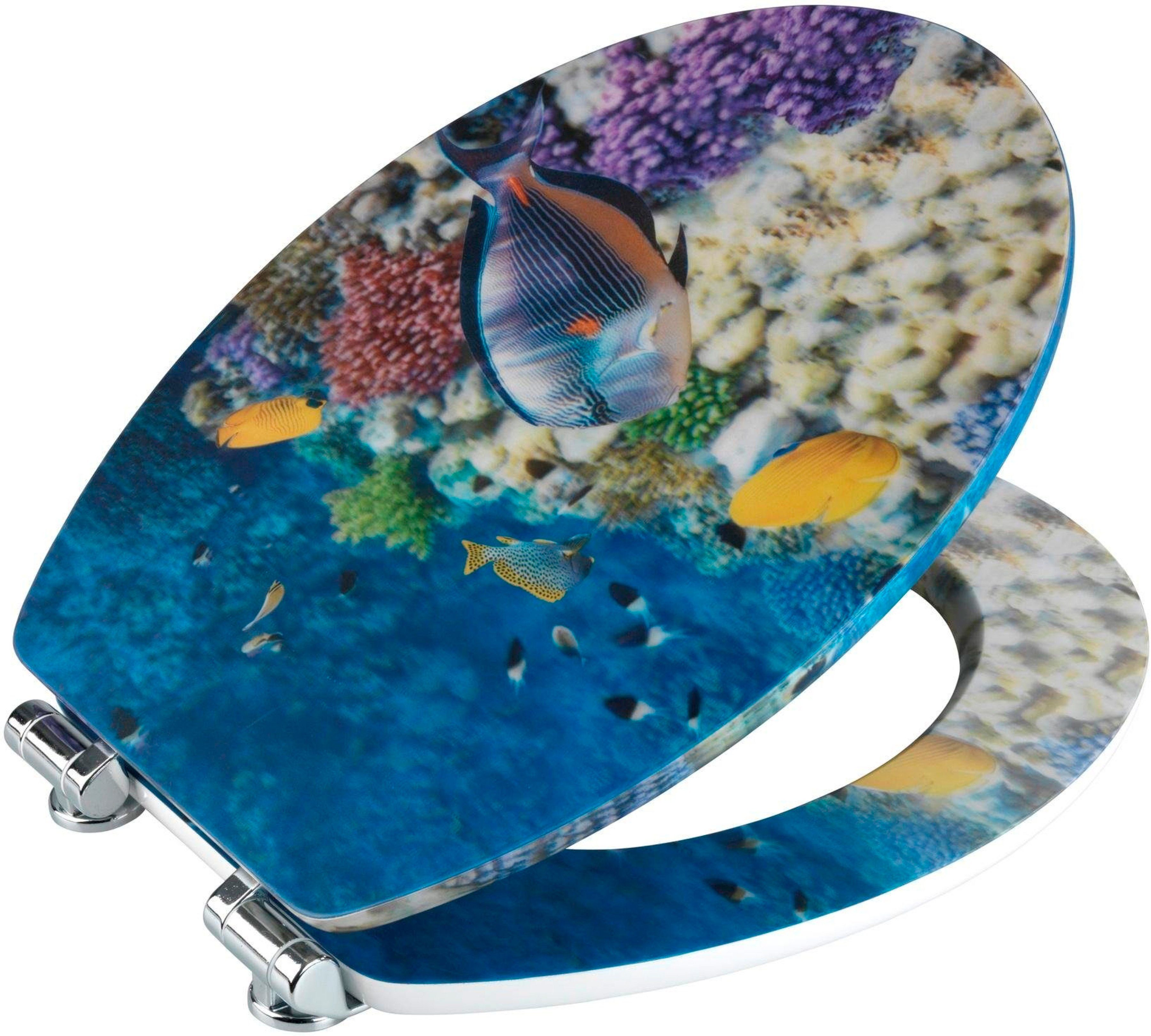 WENKO Toiletzitting Fish
