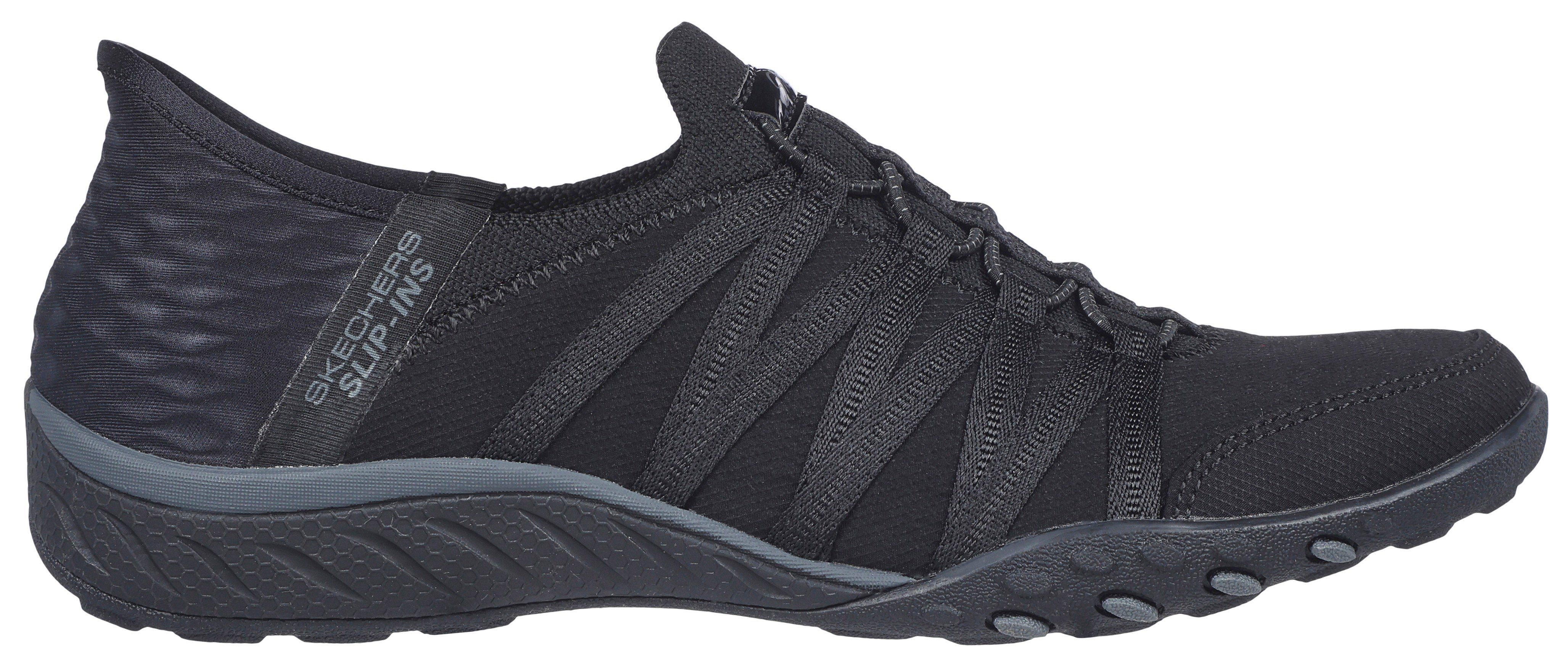 Skechers Slip-on sneakers BREATHE-EASY-ROLL-WITH-ME Vrijetijdsschoen geschikt voor machinewas