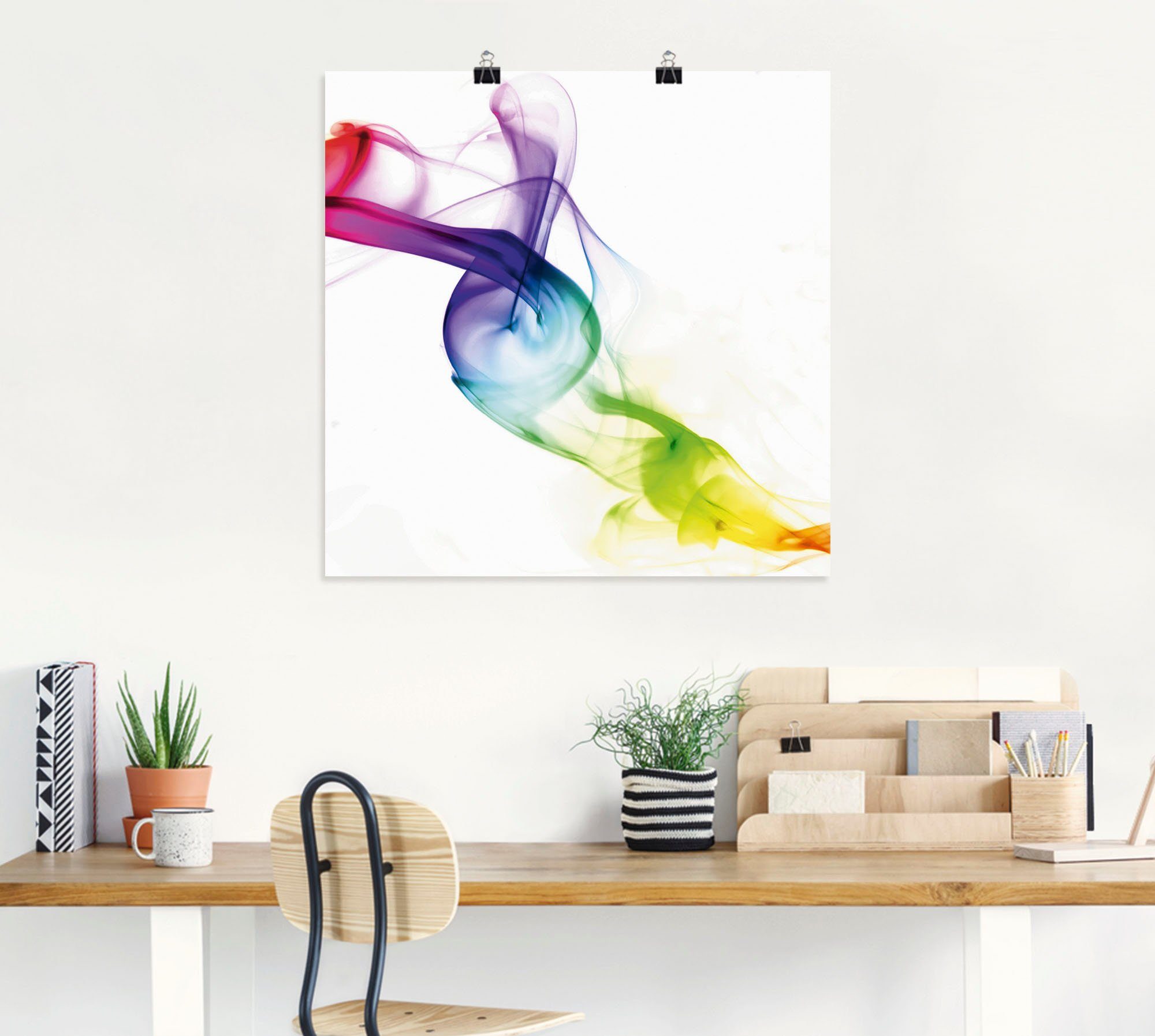 Artland Artprint Rook - abstract als artprint op linnen, poster in verschillende formaten maten