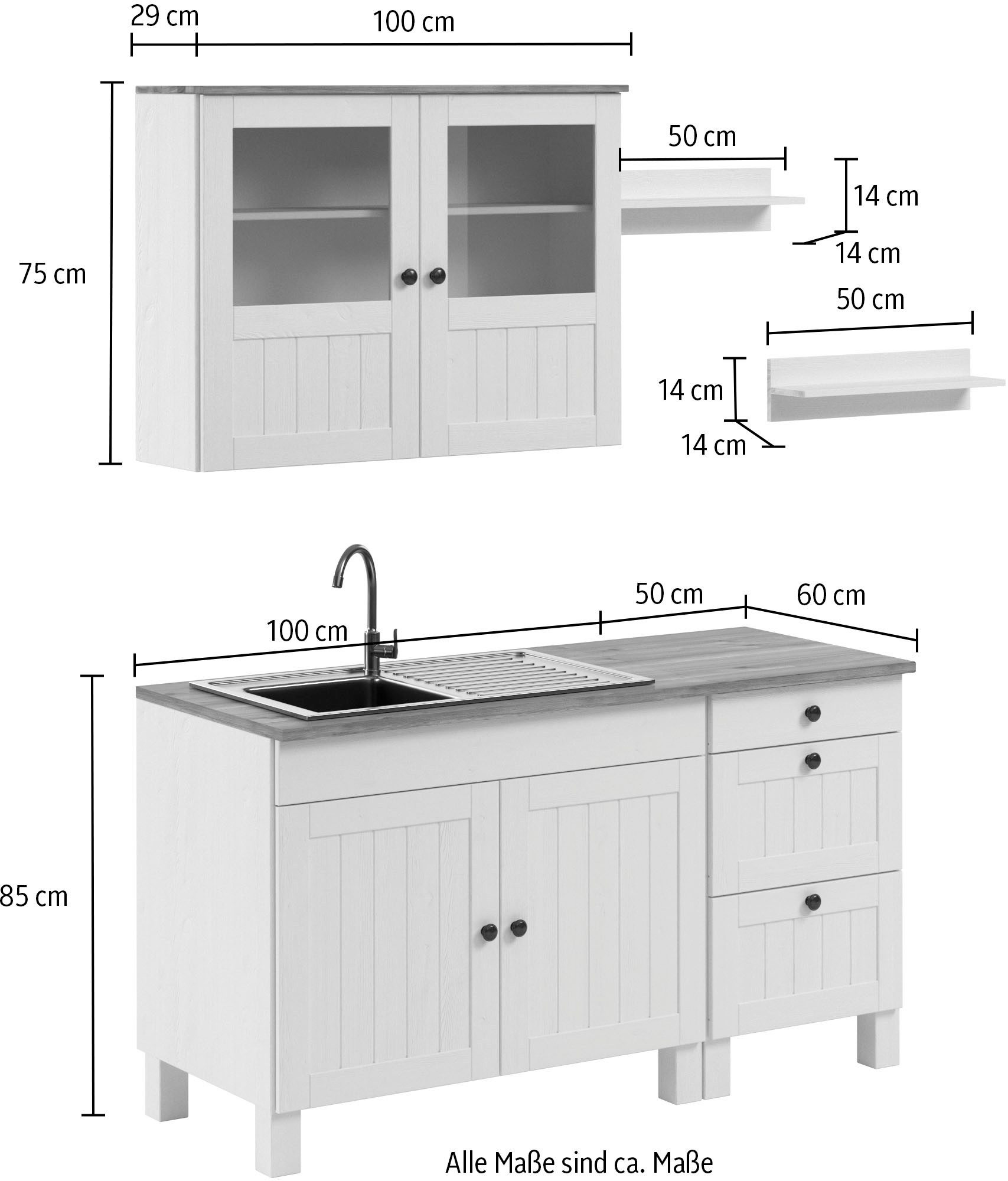 Home affaire Pantry keuken Alby2