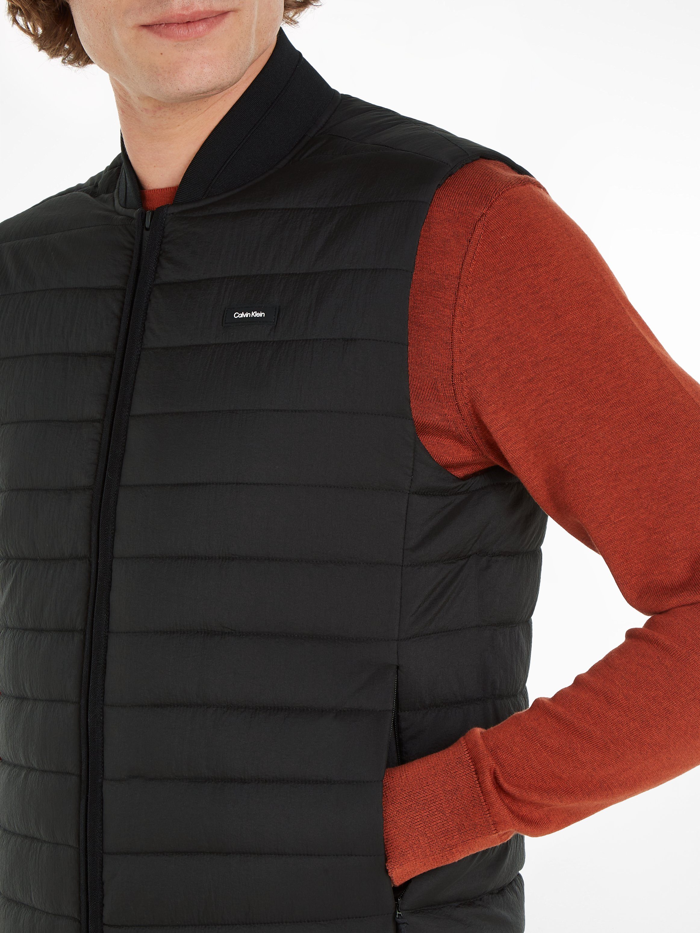 Calvin Klein Bodywarmer PACKABLE CRINKLE QUILT VEST