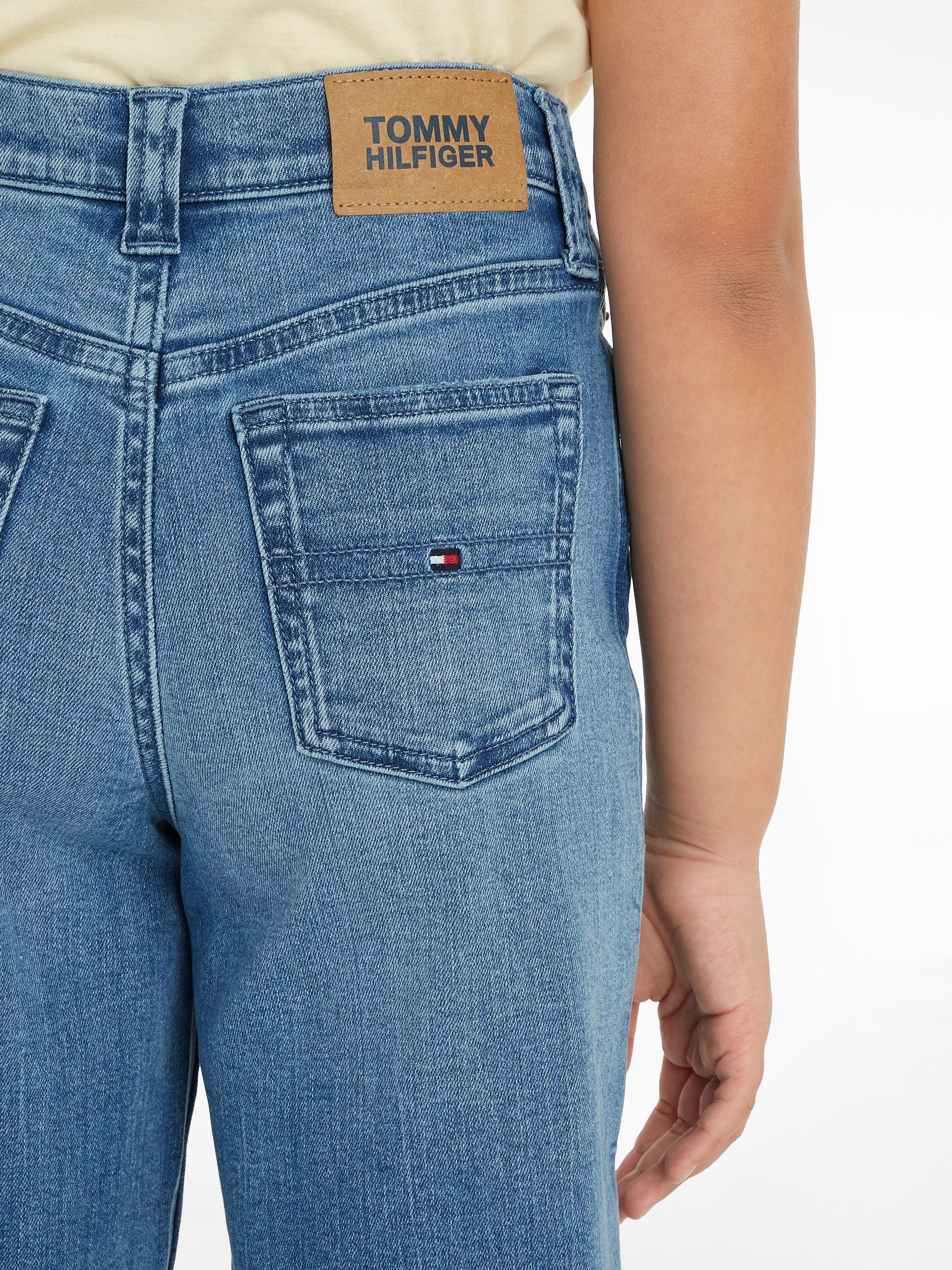 Tommy Hilfiger Straight jeans MABEL VINTAGE STRAIGHT DENIM Kinderen tot 16 jaar met logostiksel