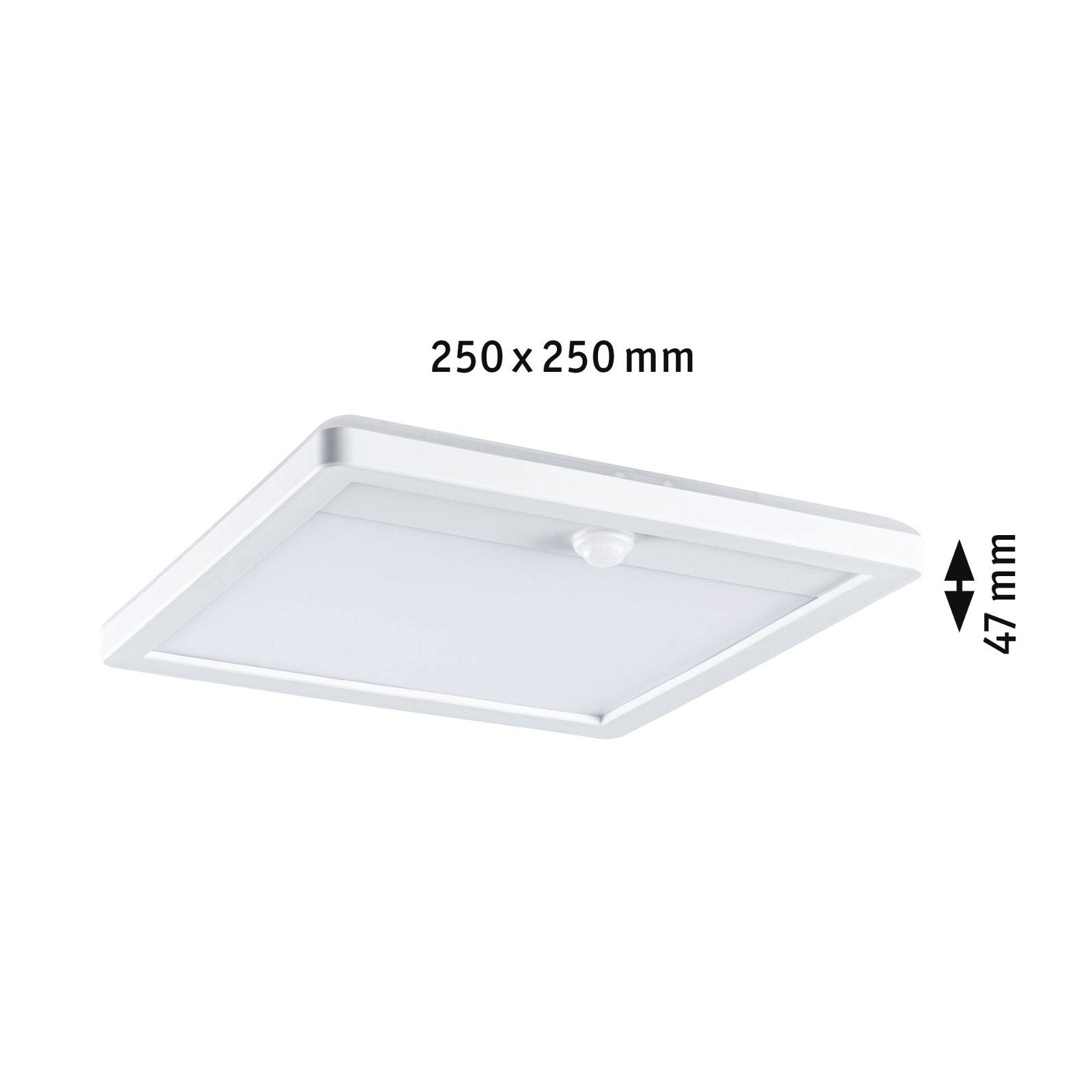 Paulmann Led-wandlamp voor buiten Buitenpaneel Lamina IP44 vierkant 250x47mm 14W 920lm 230V kunststof (1 stuk)