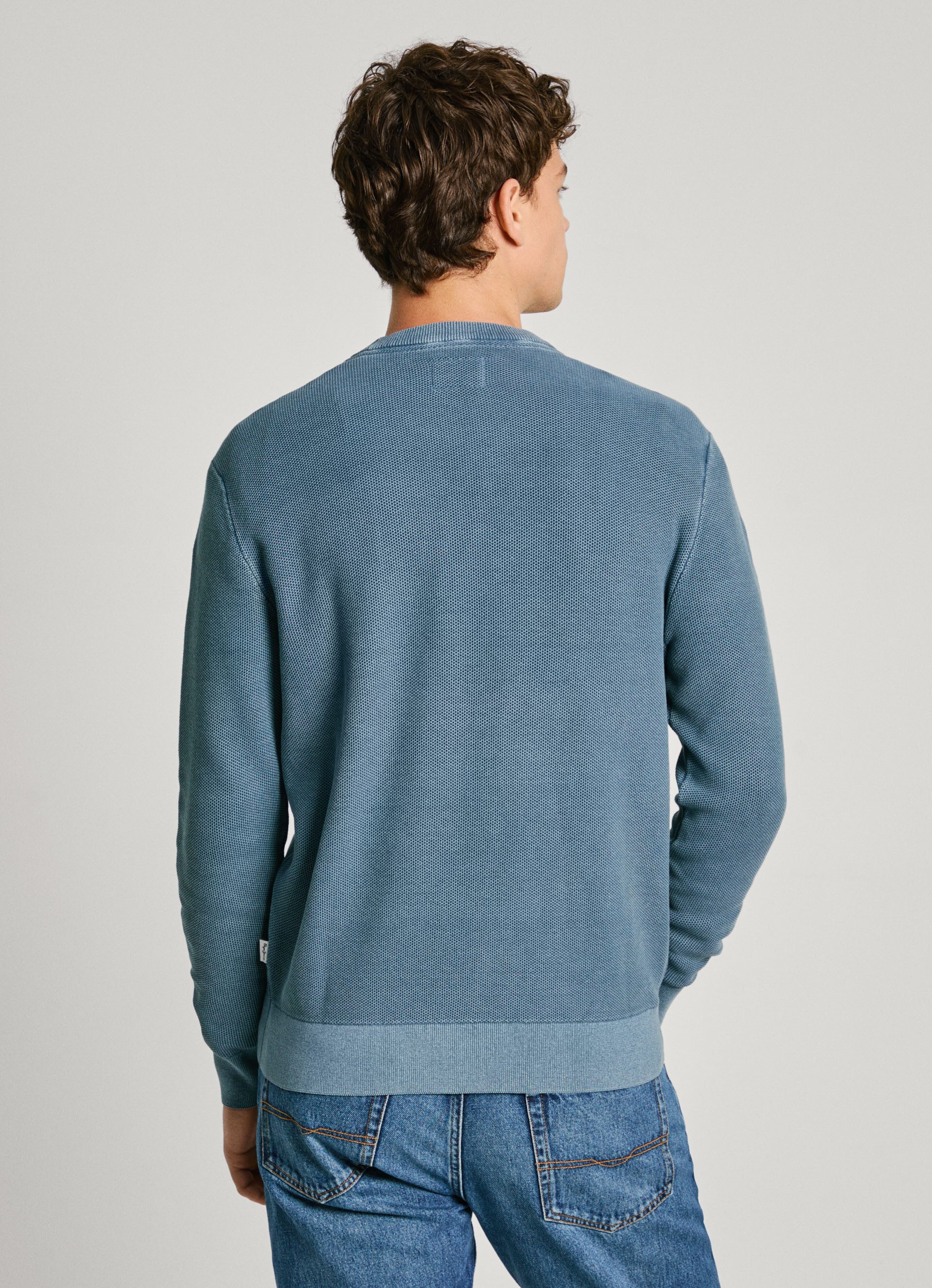 Pepe Jeans Trui met ronde hals Craig in gewassen look