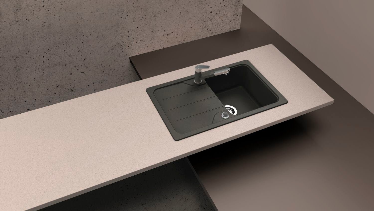 Schock Granieten spoelbak Formhaus mini