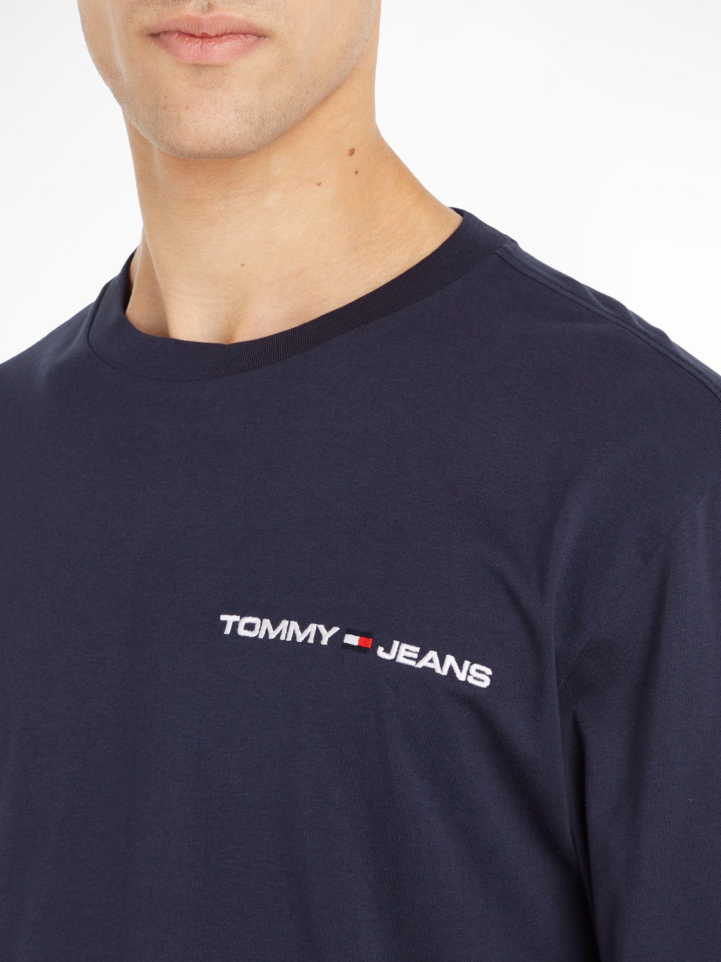 TOMMY JEANS Shirt met lange mouwen TJM CLSC LINEAR CHEST L/S TEE