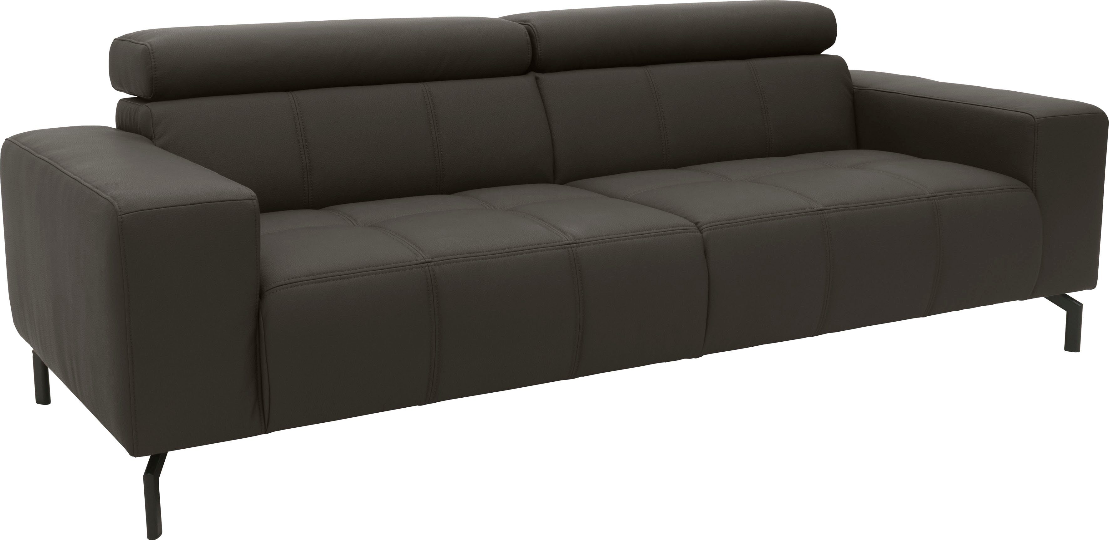 DOMO collection 2,5-zitsbank Cunelli tijdloos en elegant, moderne zitnaden als designelement,