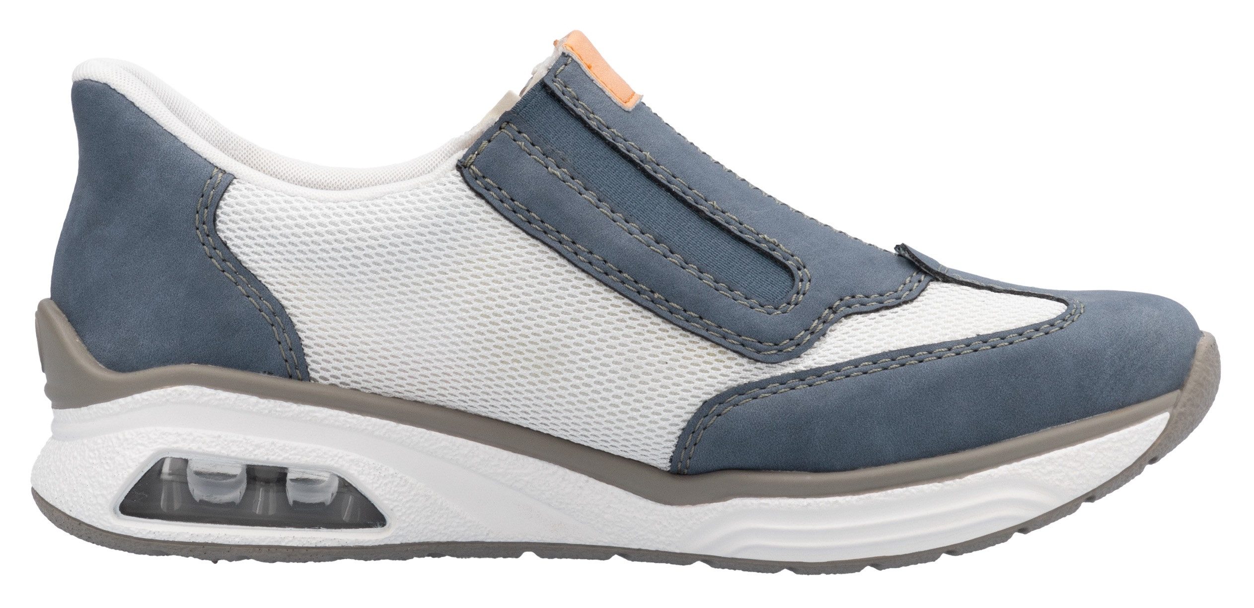 Rieker Slip-on sneakers Ready2GO , slippers, lage schoen, vrijetijdsschoen met zijrits