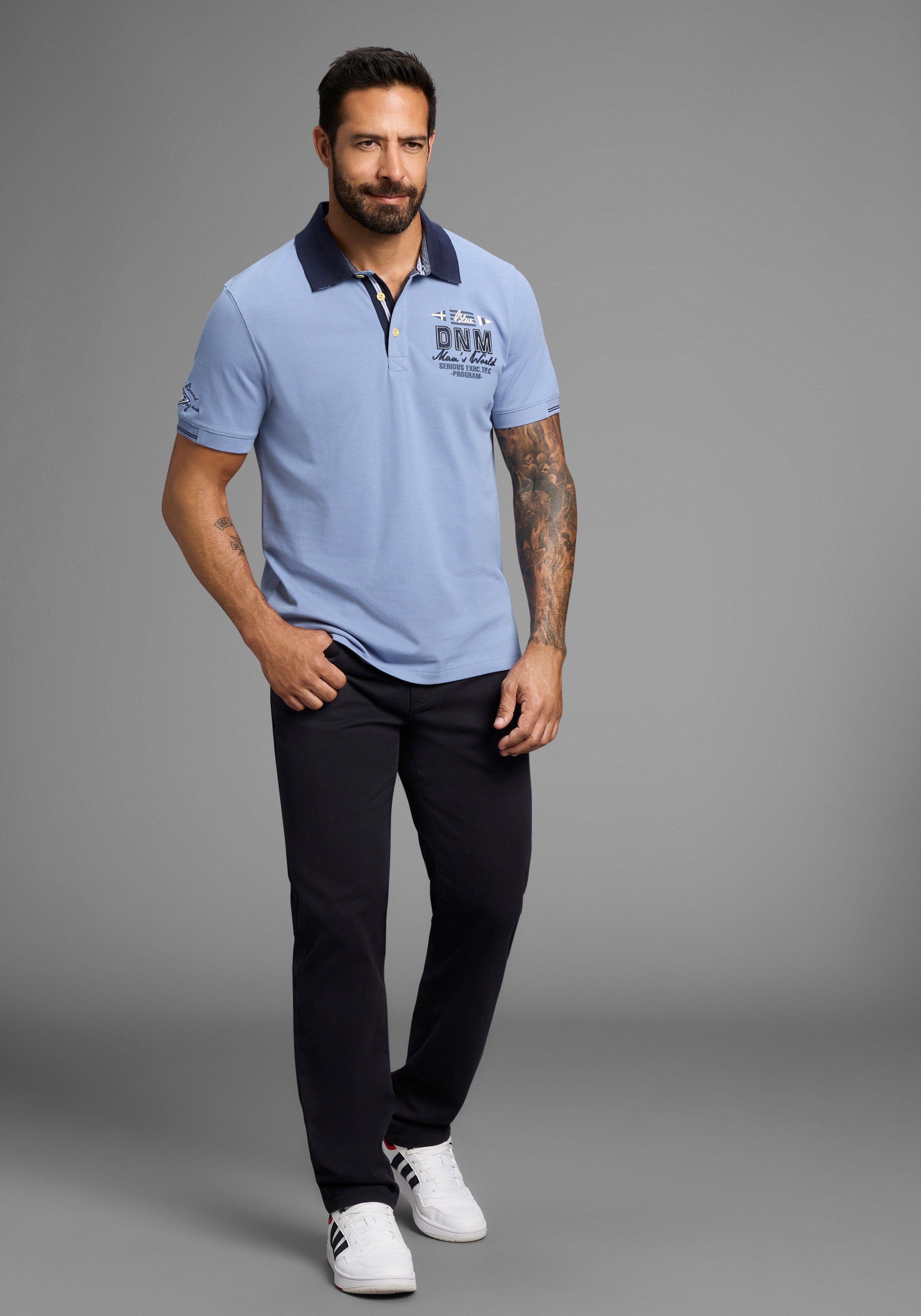 Man's World Poloshirt Korte mouwen, met polokraag, voor sportieve activiteiten