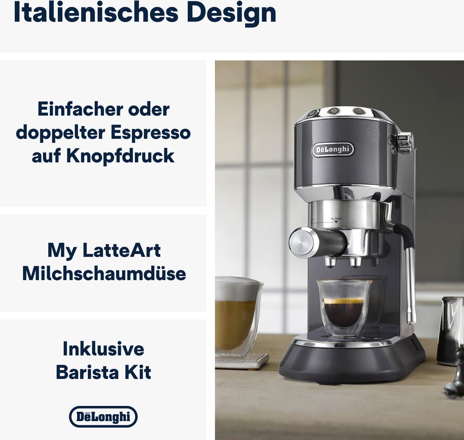 De'Longhi Espressomachine Dedica Arte EC885.BG
