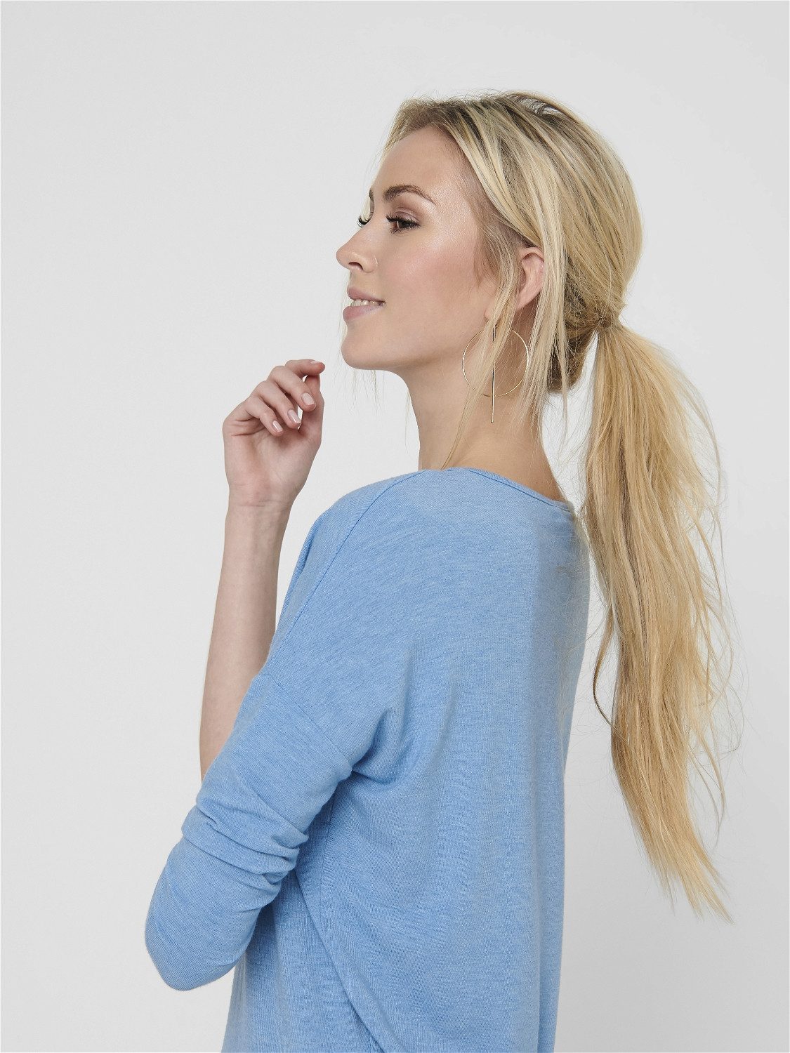 Only Shirt met 3/4 mouwen ONLGLAMOUR 3/4 TOP JRS NOOS