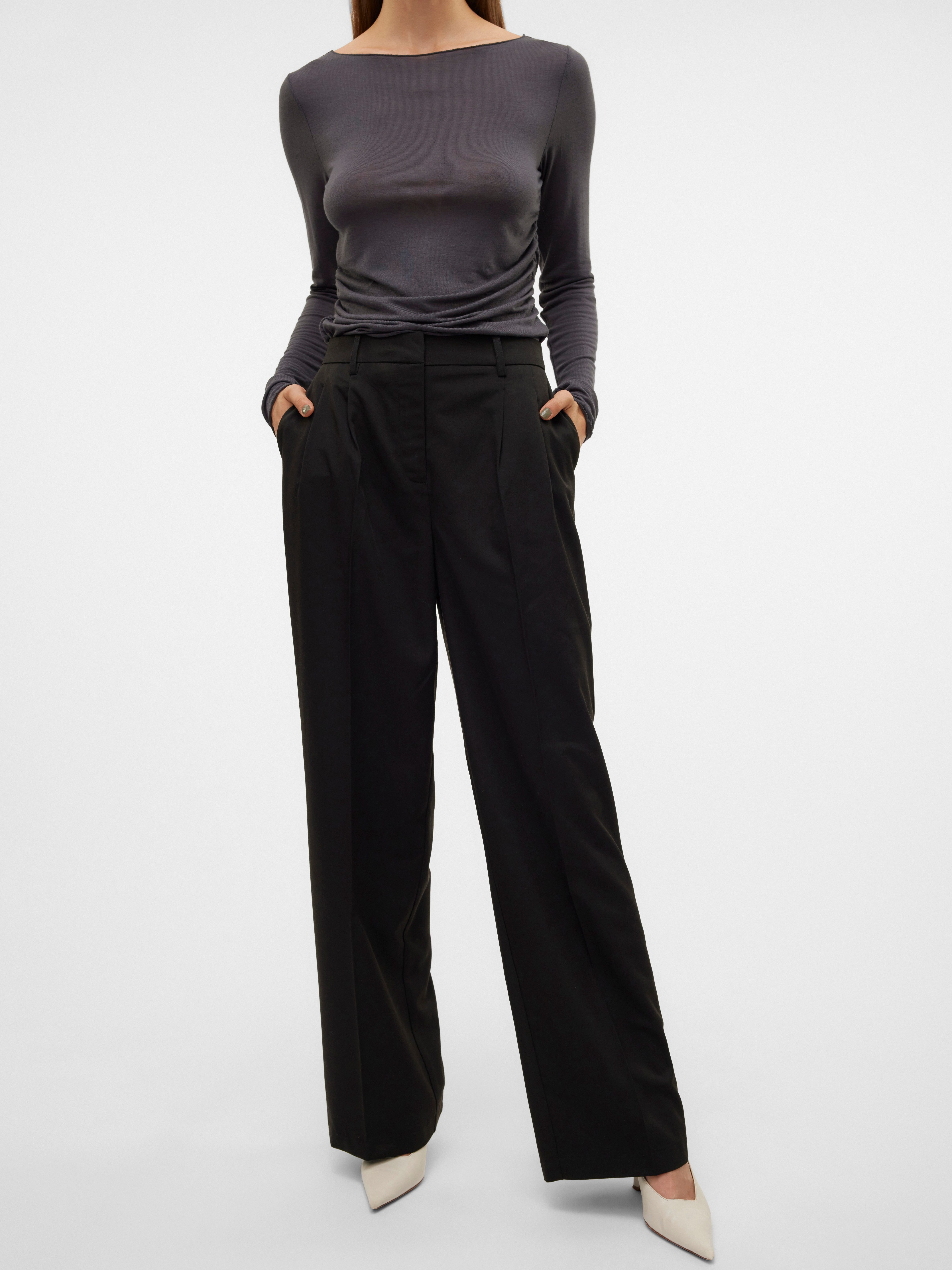 Vero Moda Pantalon VMNILA MW LOOSE DAD PANT NOOS