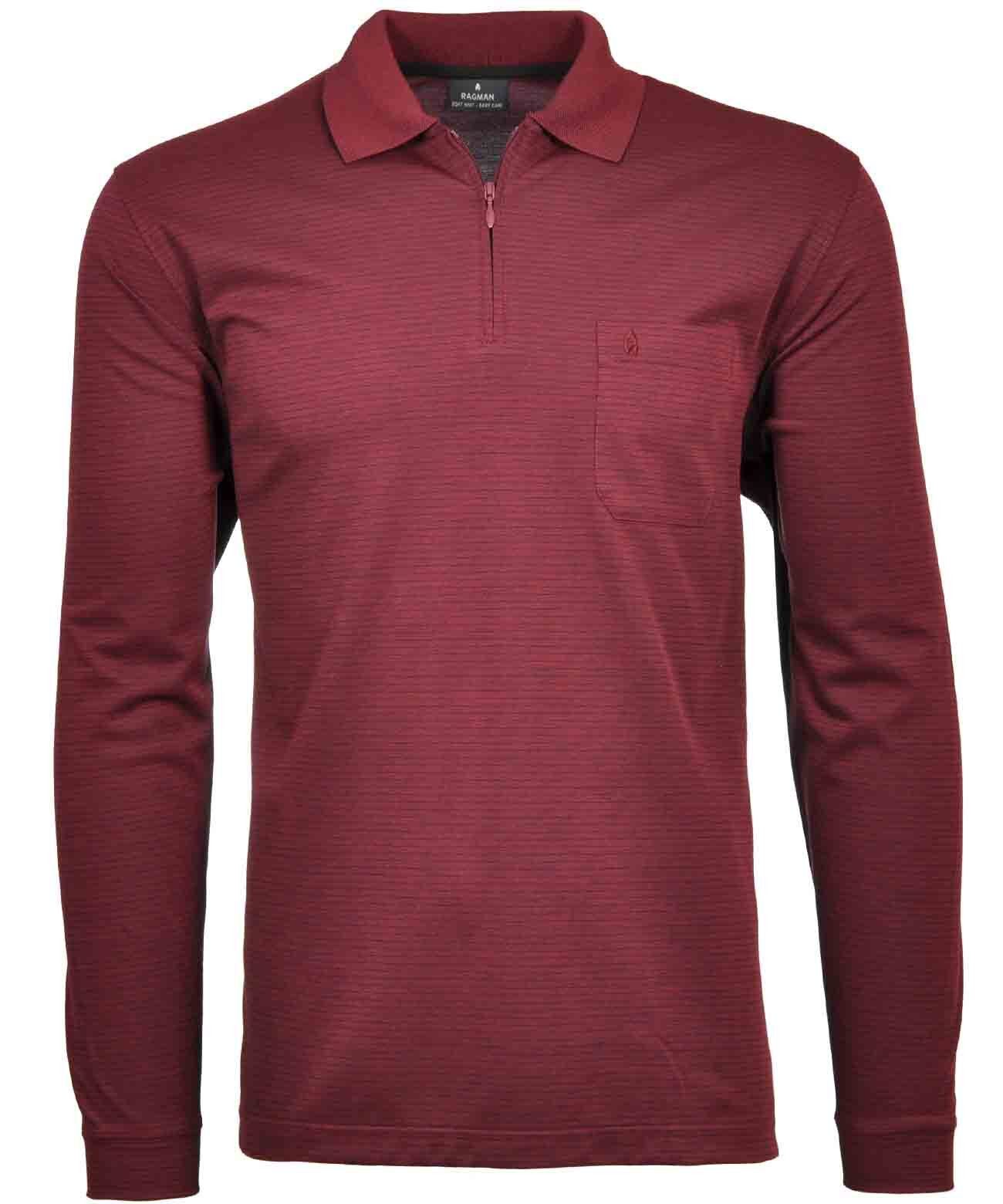 RAGMAN Poloshirt heren t-shirts maat XL rood