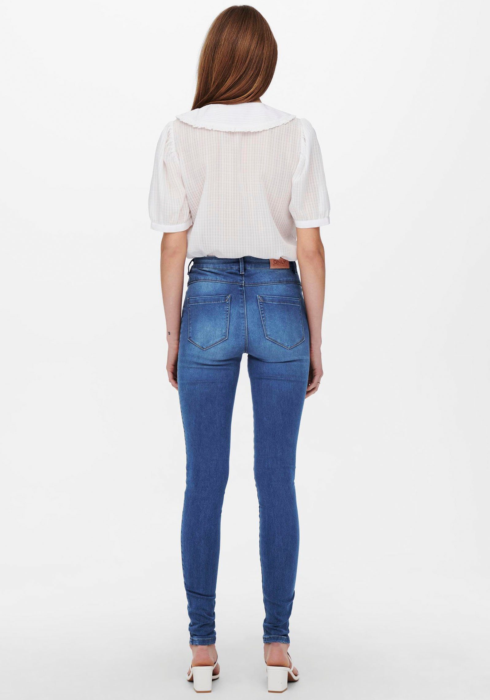 only skinny fit jeans onlroyal life hw sk dnm blauw