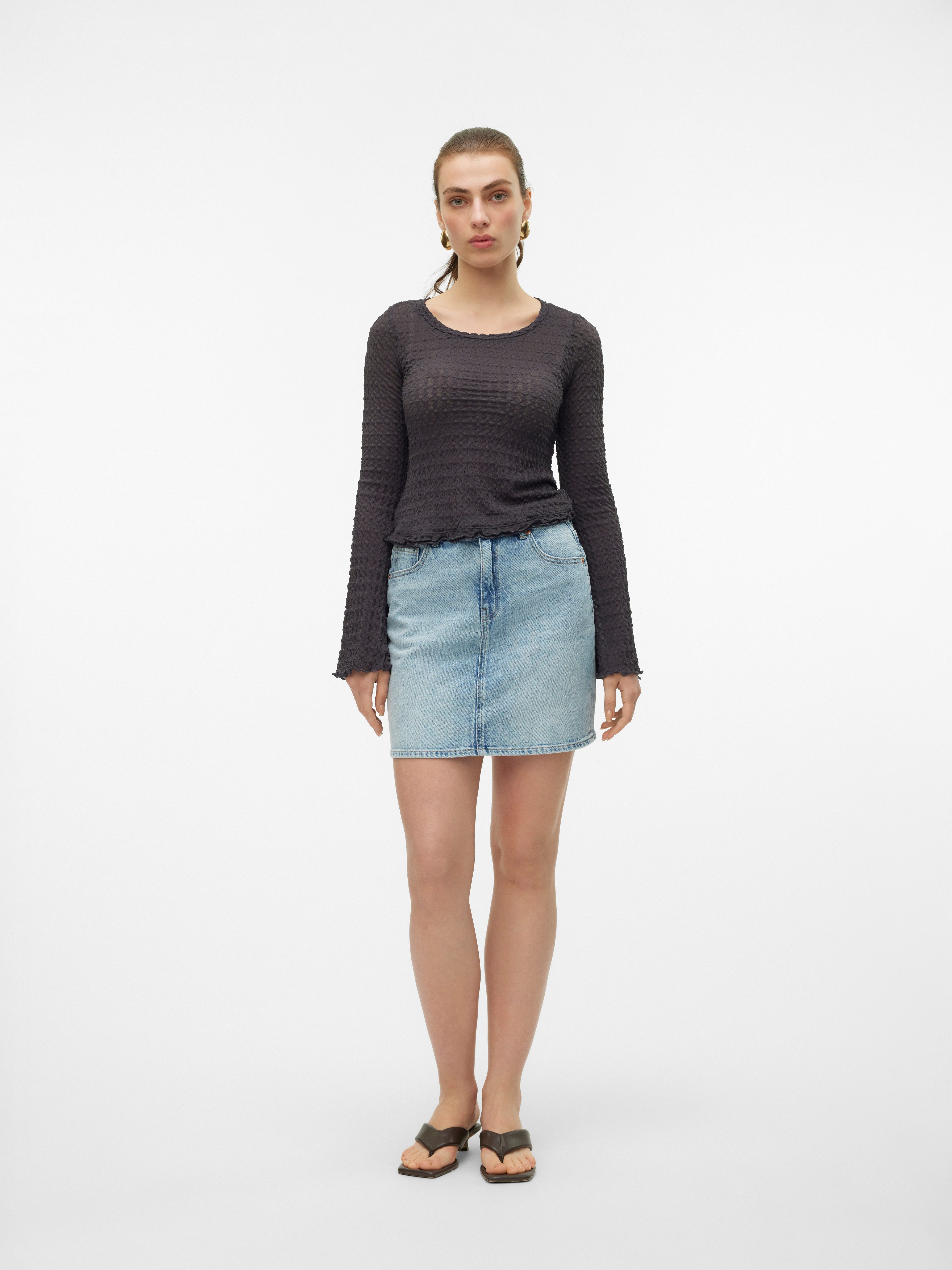 Vero Moda Jeans rok VMTESSA HR SHORT DNM SKIRT MIX GA NOOS