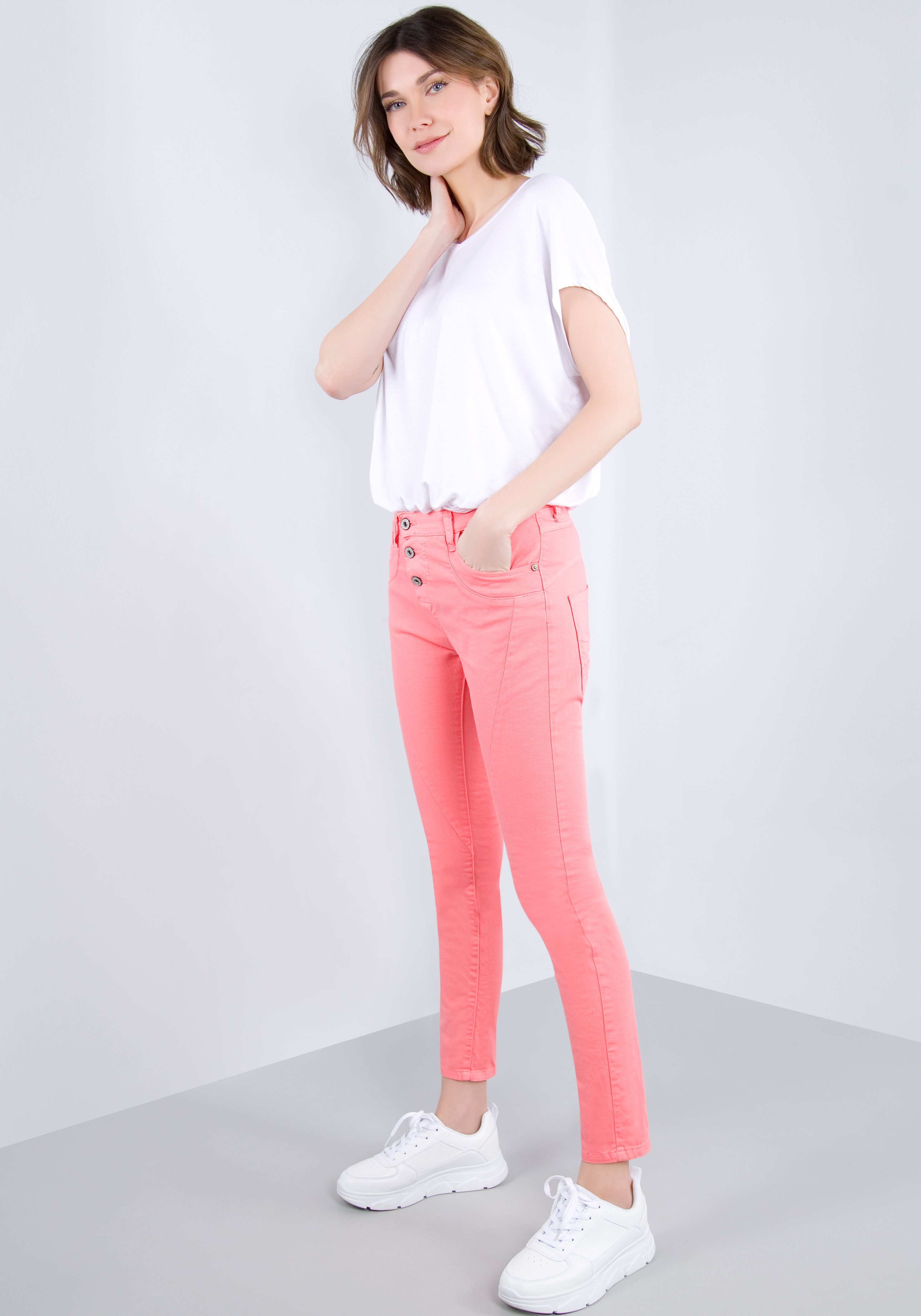 Please Jeans 5-pocket jeans P78A Krinkel-look