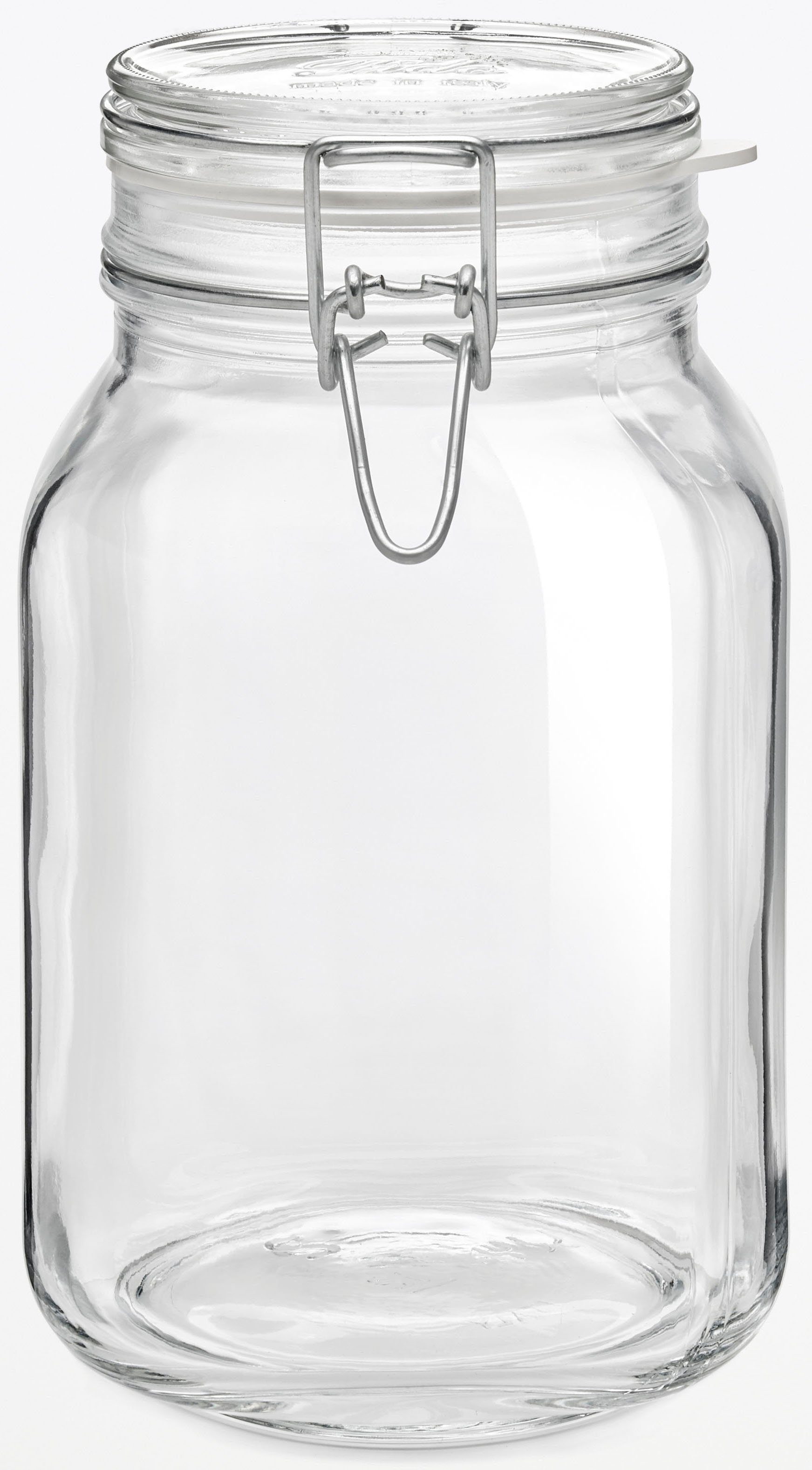 Bormioli Rocco Glazen voorraadpot Fido lucht-dicht afsluitbaar, met klem sluiting (set, 6-delig)