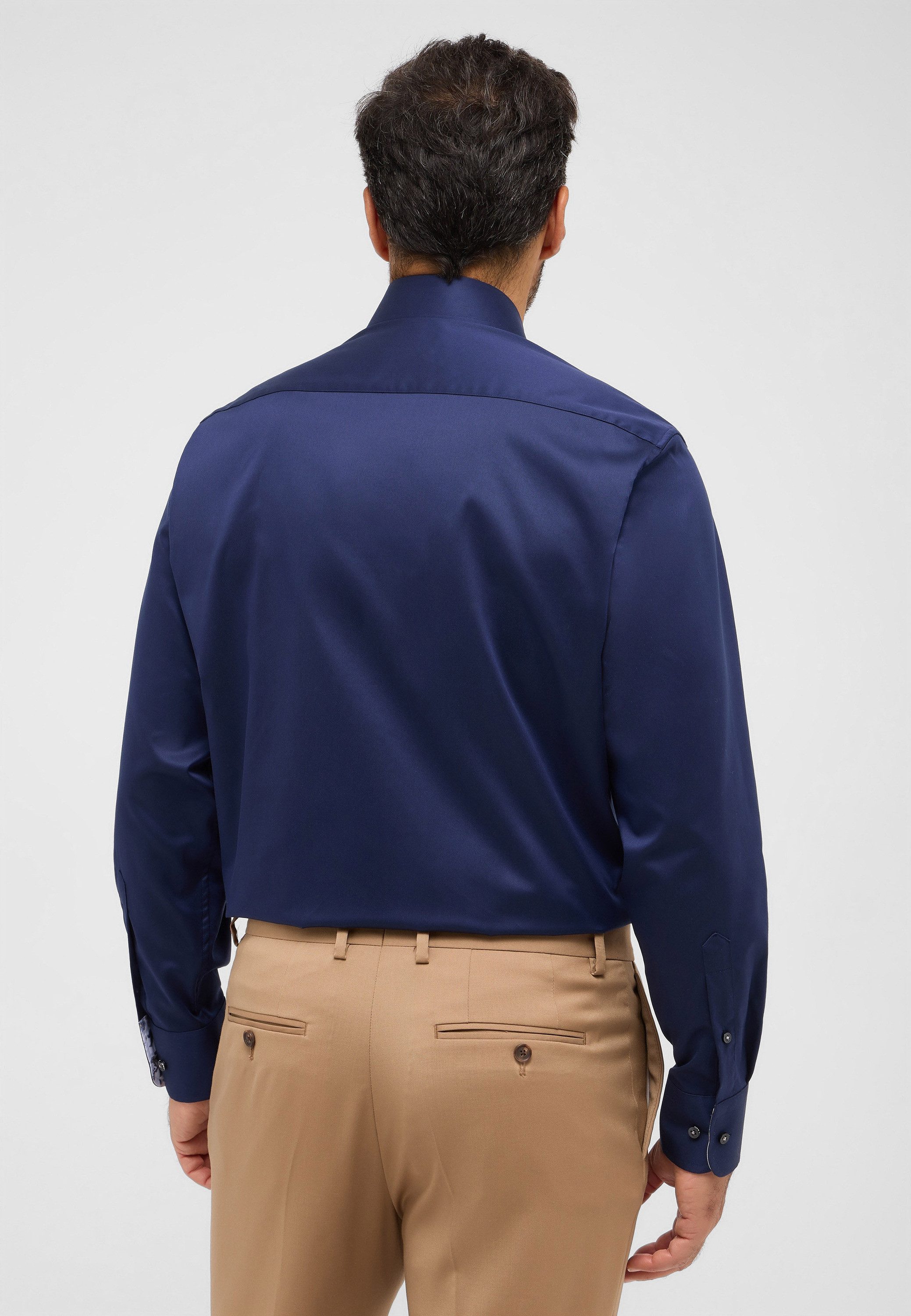 Eterna Overhemd met lange mouwen Comfort fit NON IRON (strijkvrij)