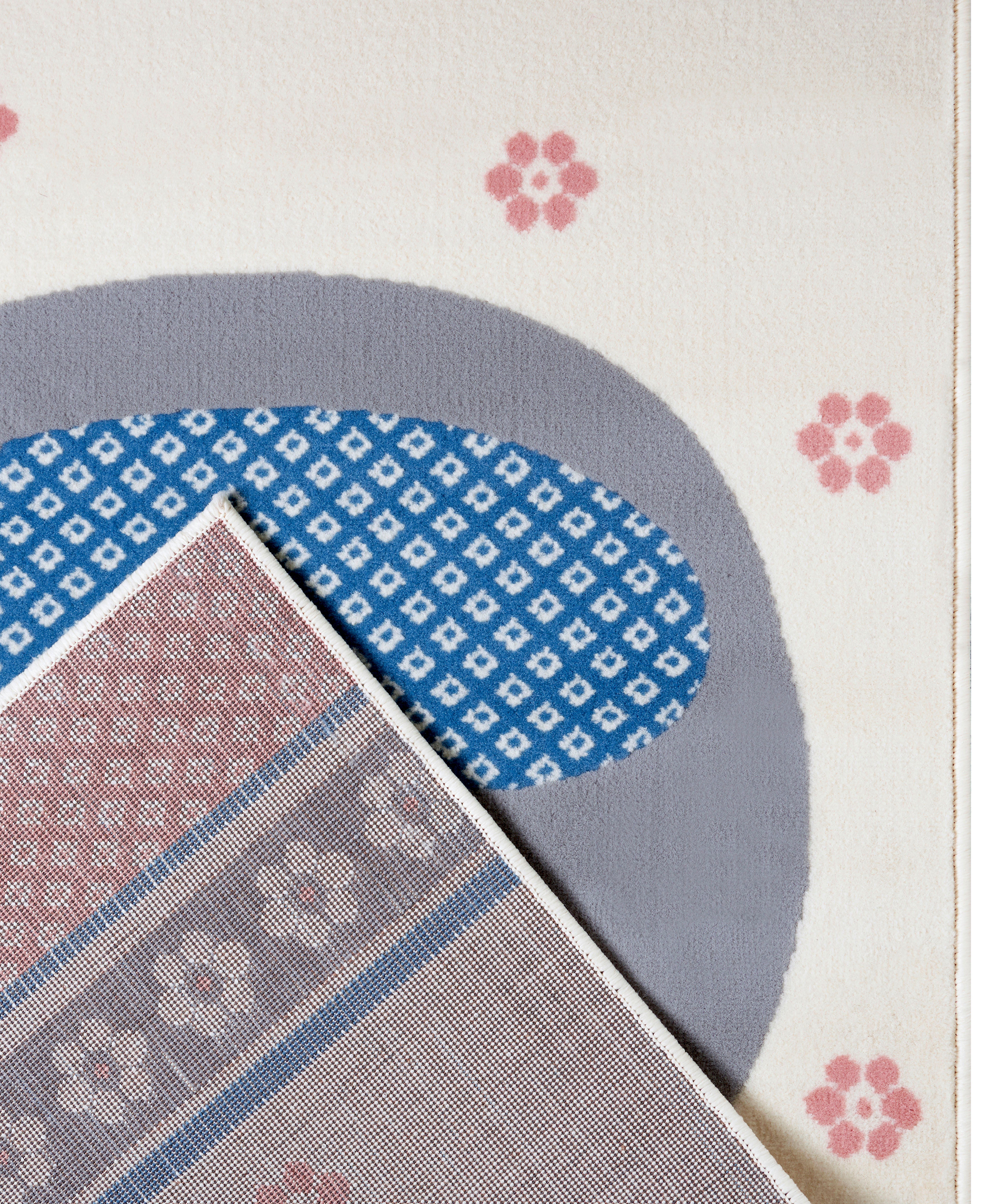 HANSE Home Kindervloerkleed Happy Elefant Hart, bloem, diermotief, korte pool,slijtvast, gemakkelijk in onderhoud, robuust