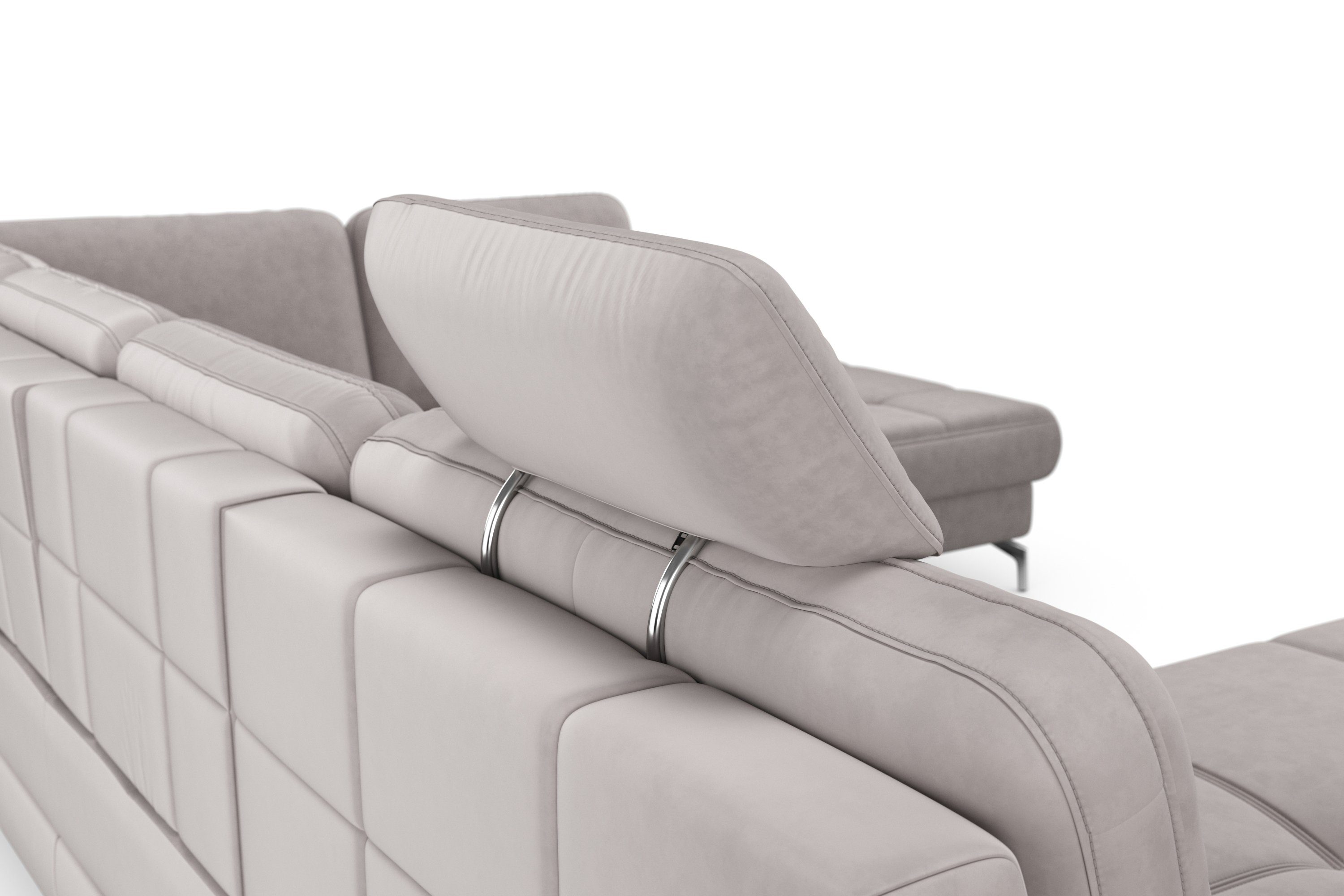 sit&more Zithoek Bendigo U-vorm inclusief zitdiepteverstelling, bodemvrijheid 12 cm, in 2 pootkleuren