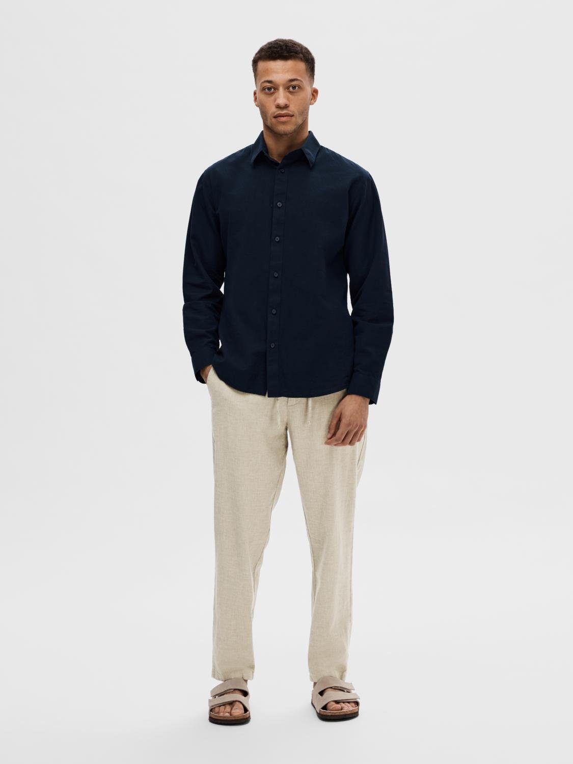 SELECTED HOMME Linnen overhemd NEW-LINEN SHIRT