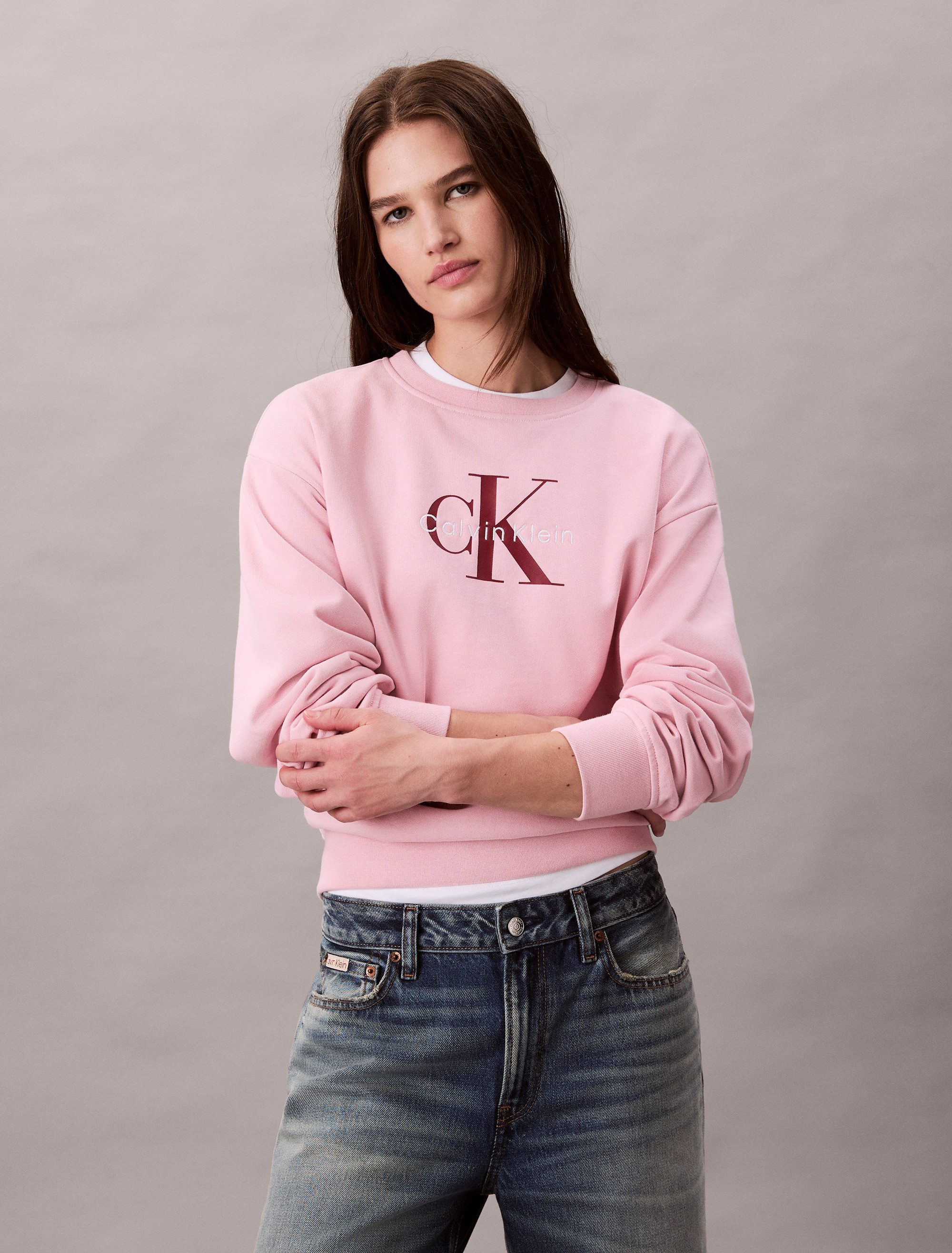 Calvin Klein Sweatshirt LS MNLG FRNCH TRRY R
