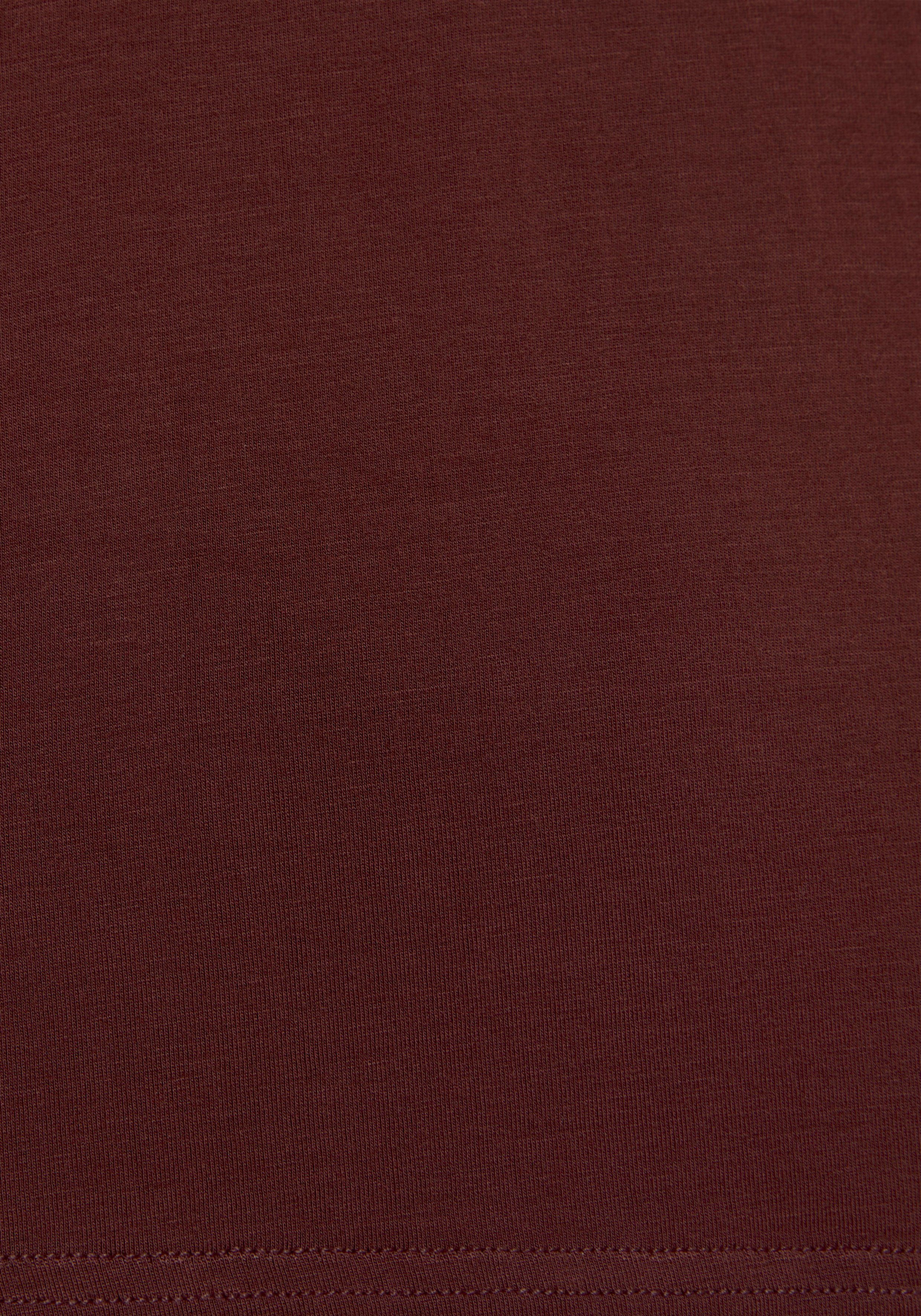 Lascana Shirt met lange mouwen Met wijde mouwen van zachte viscose-stretch (2-delig, Set van 2)