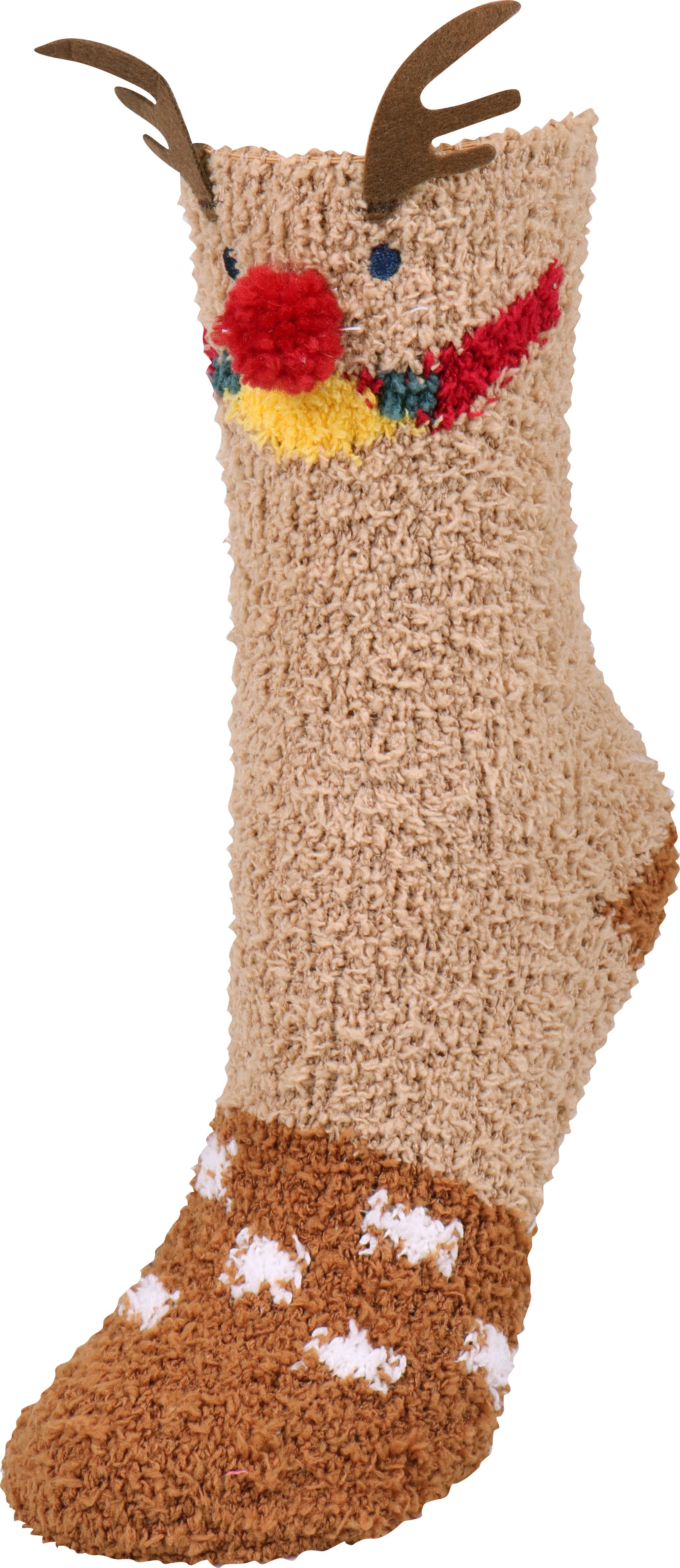 Capelli New York Wellness-sokken met leuke kerstmotieven (3 paar, Set van 3)
