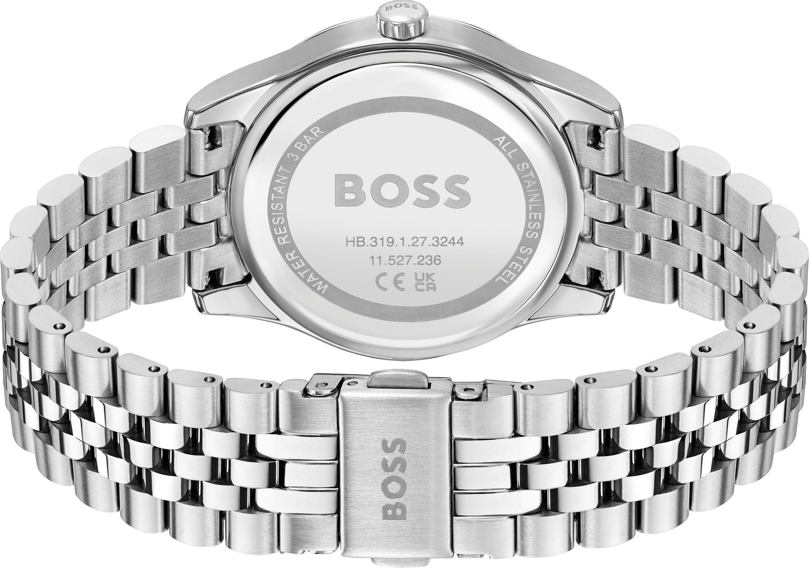 Boss Kwartshorloge GRACEFUL Horloge, dameshorloge, stalen band, analoog