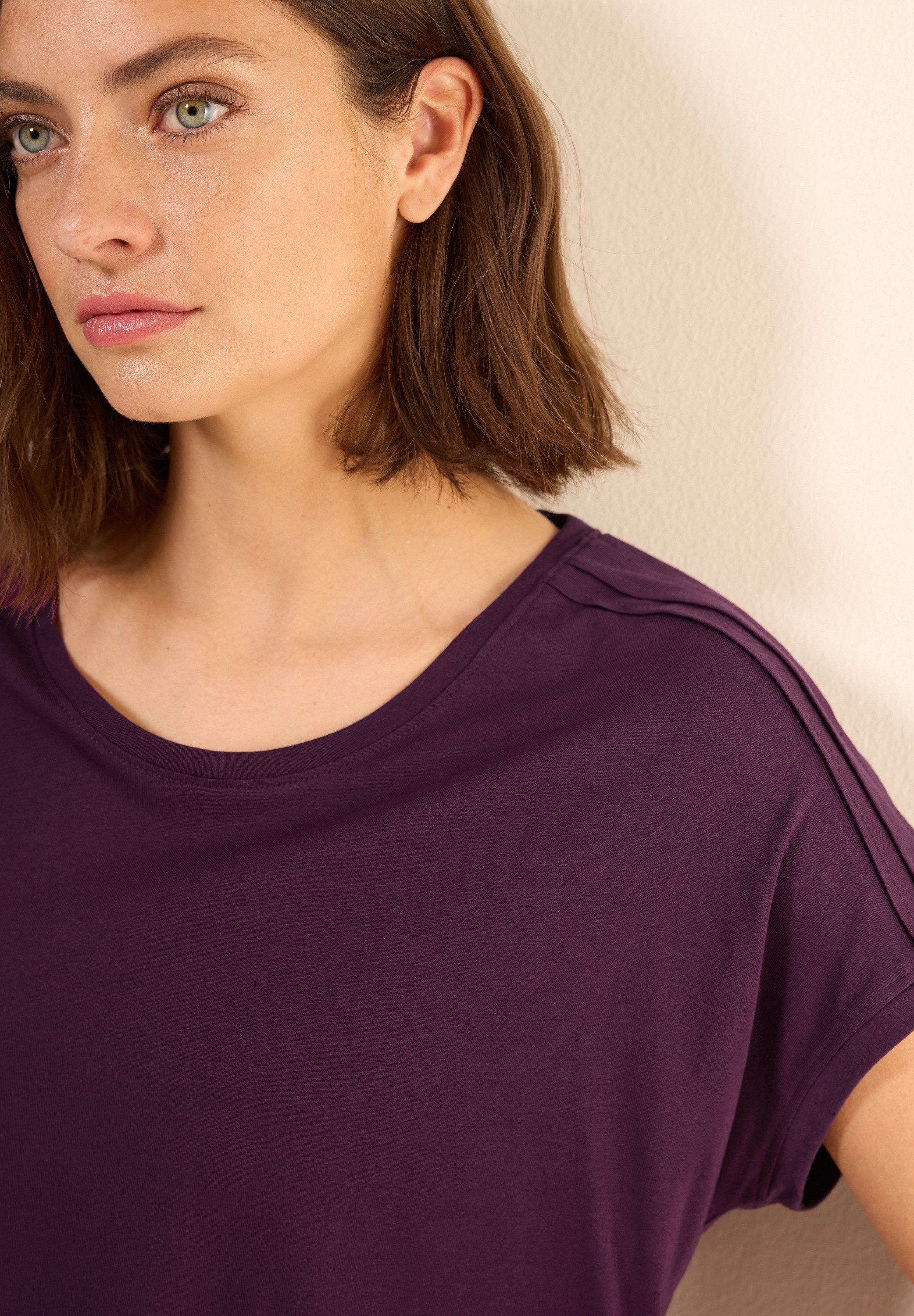 Cecil T-shirt met schouderdetail