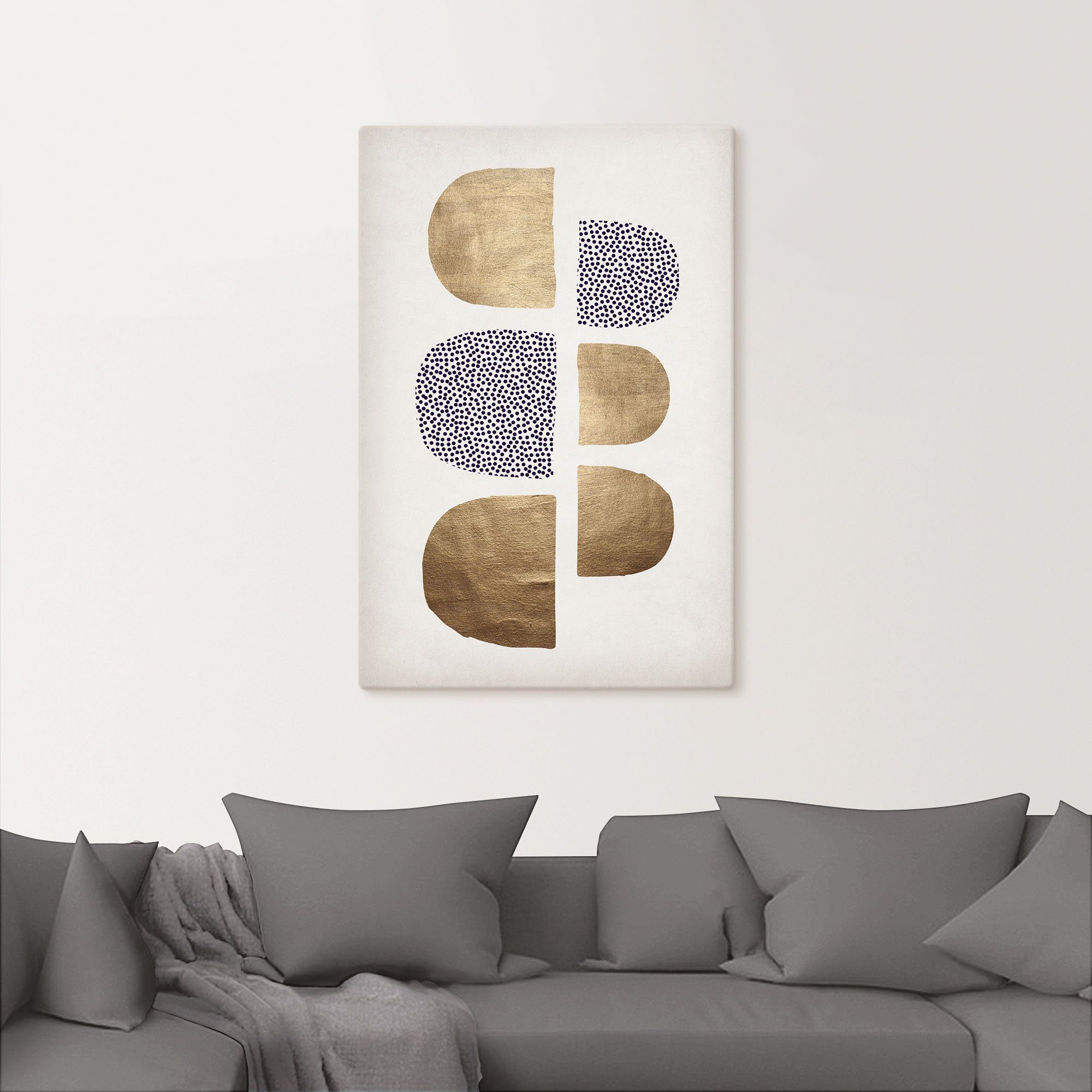 Artland Artprint op linnen Geometrische Abstracta gespannen op een spieraam