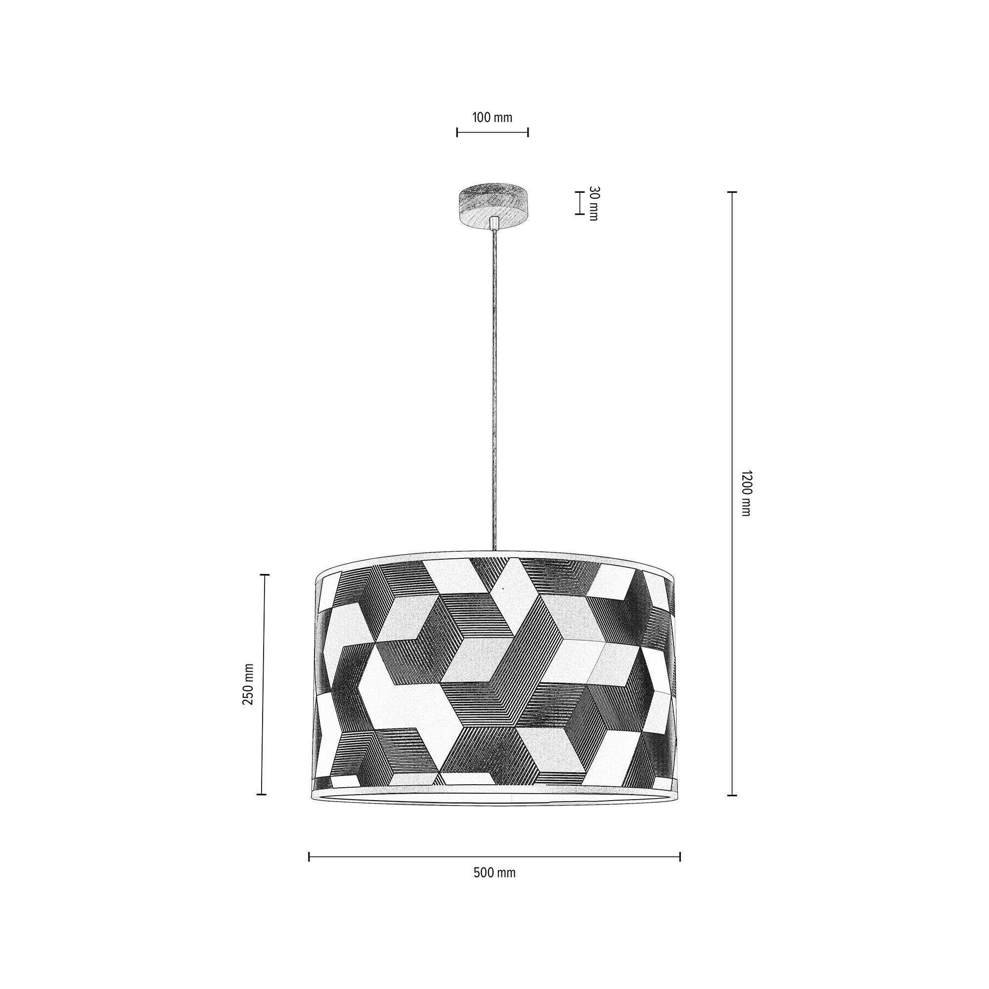 BRITOP LIGHTING Hanglamp ESPACIO Hanglamp, lampenkap van gelamineerd materiaal, in te korten