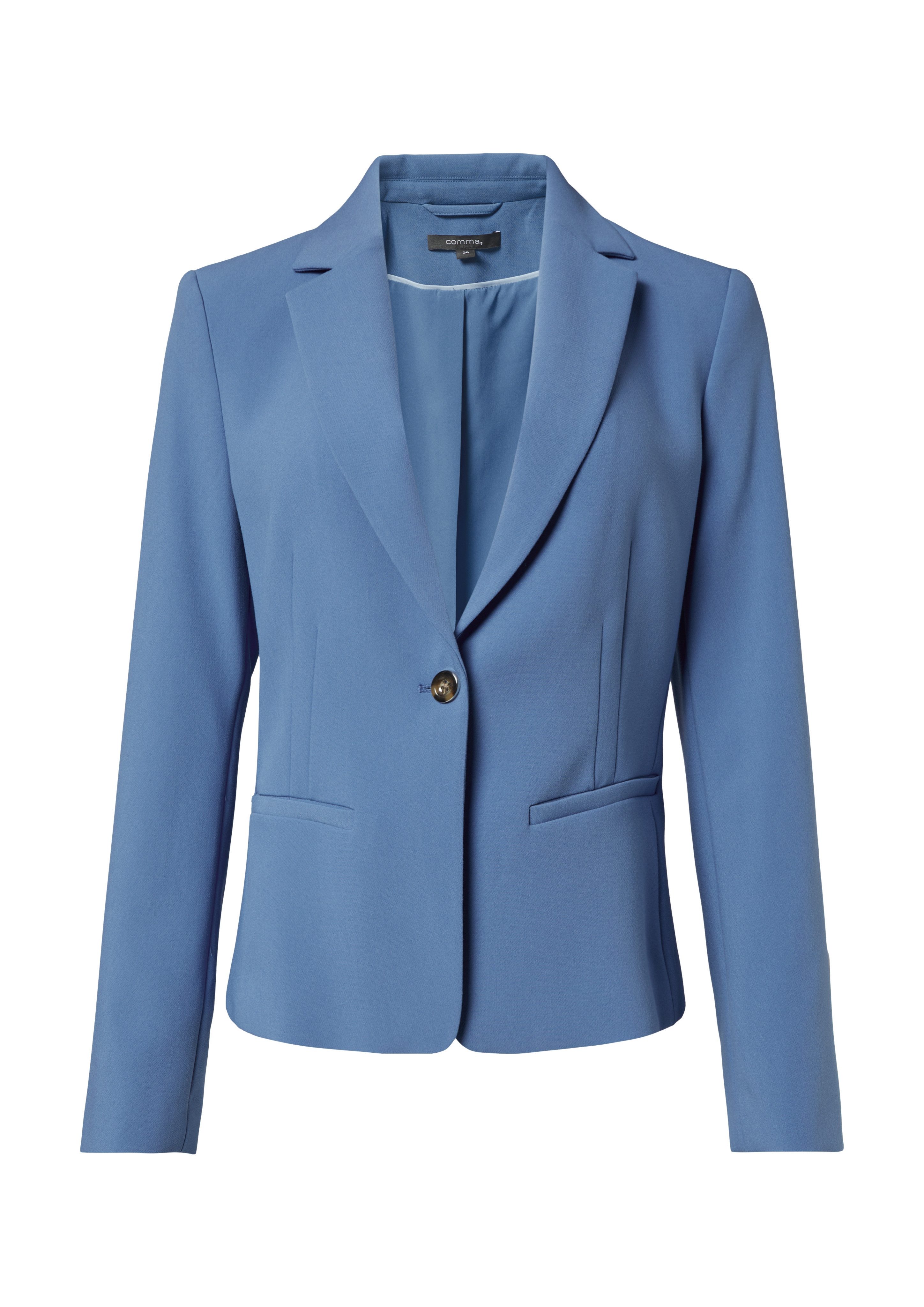 Comma Korte blazer met reverskraag