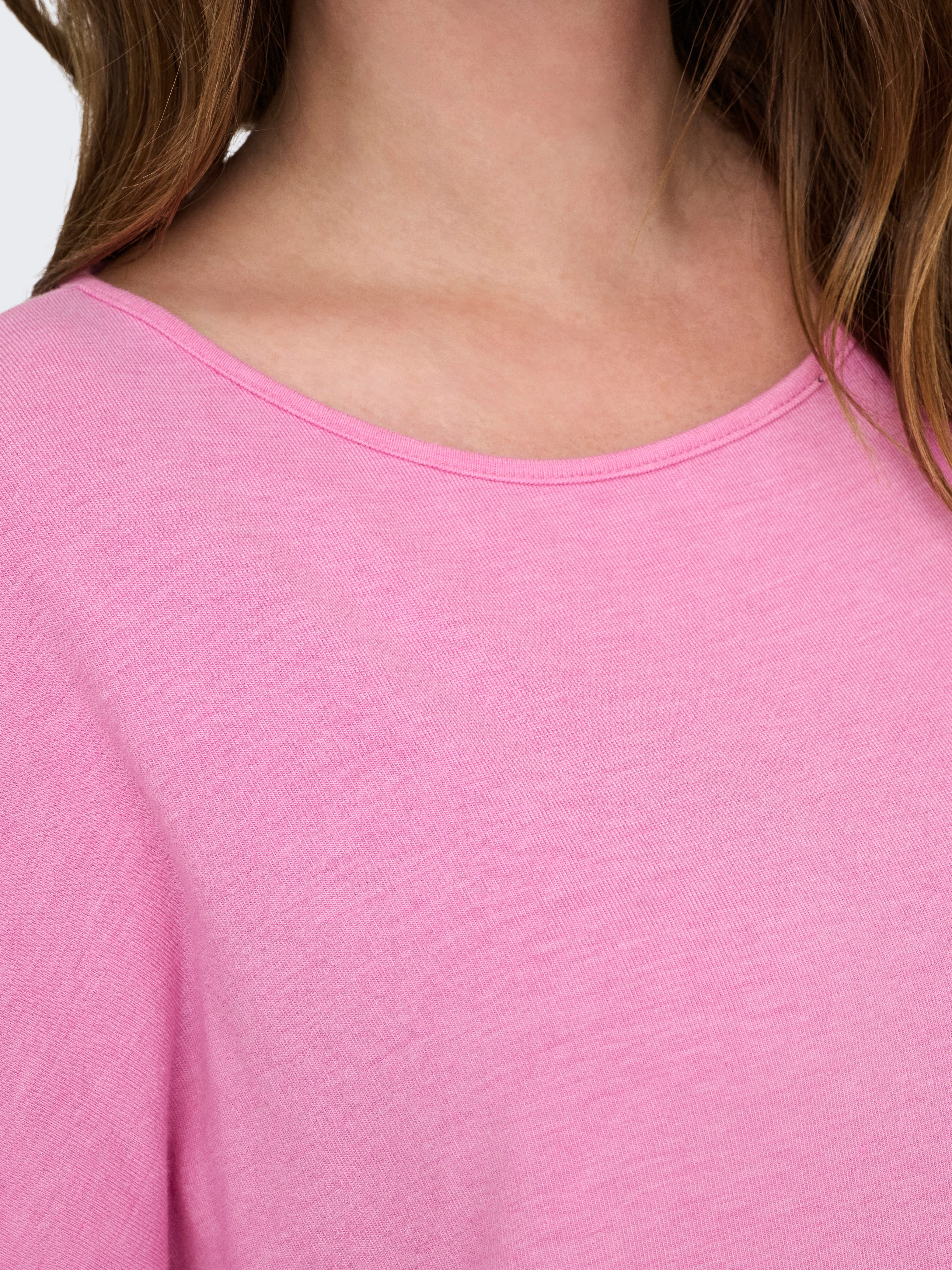 ONLY CARMAKOMA Shirt met 3/4-mouwen CARLAMOUR 3/4 TOP JRS NOOS