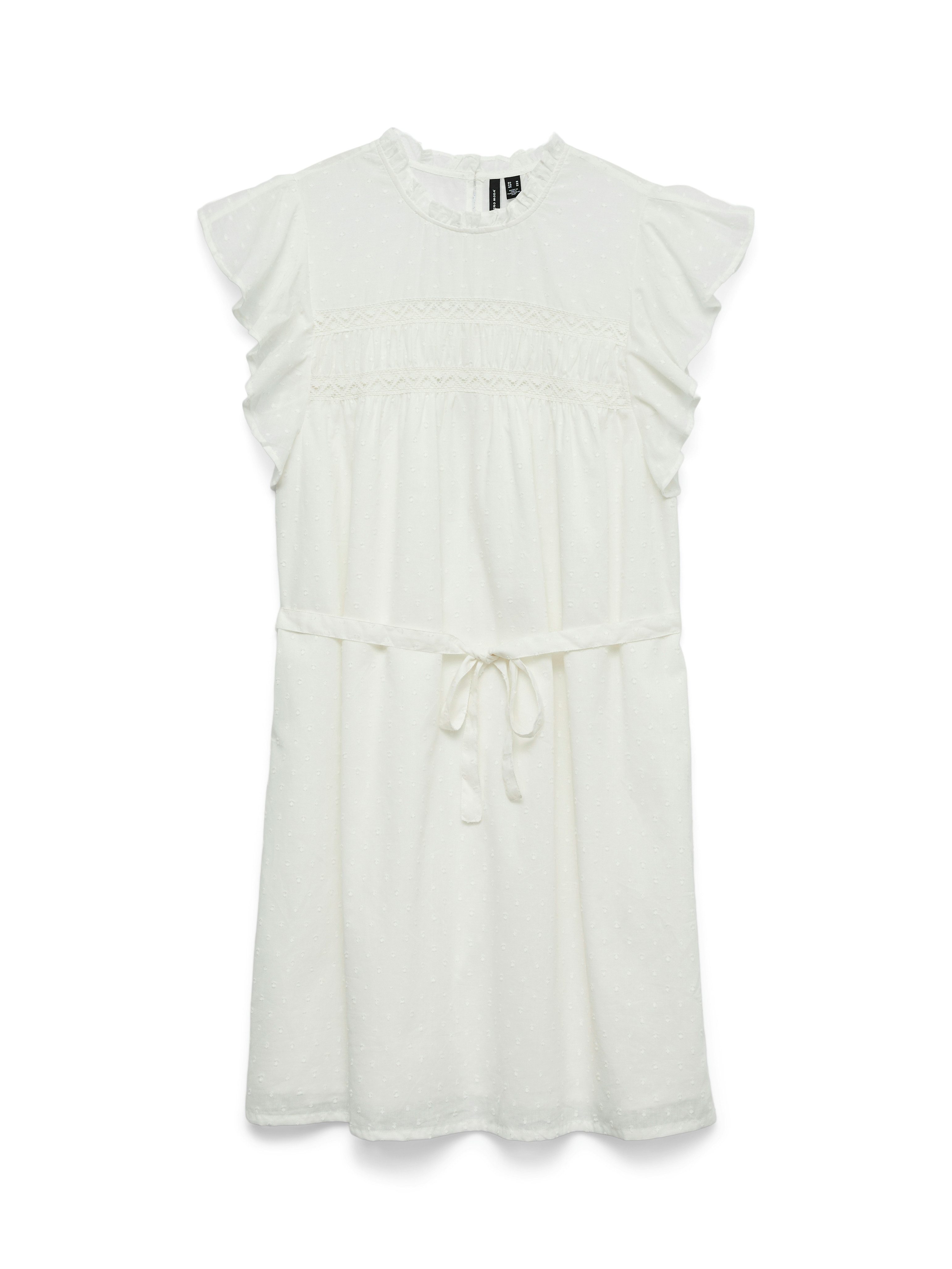 Vero Moda Mini-jurk VMTRINE SL SHORT LACE DRESS WVN GA NOOS
