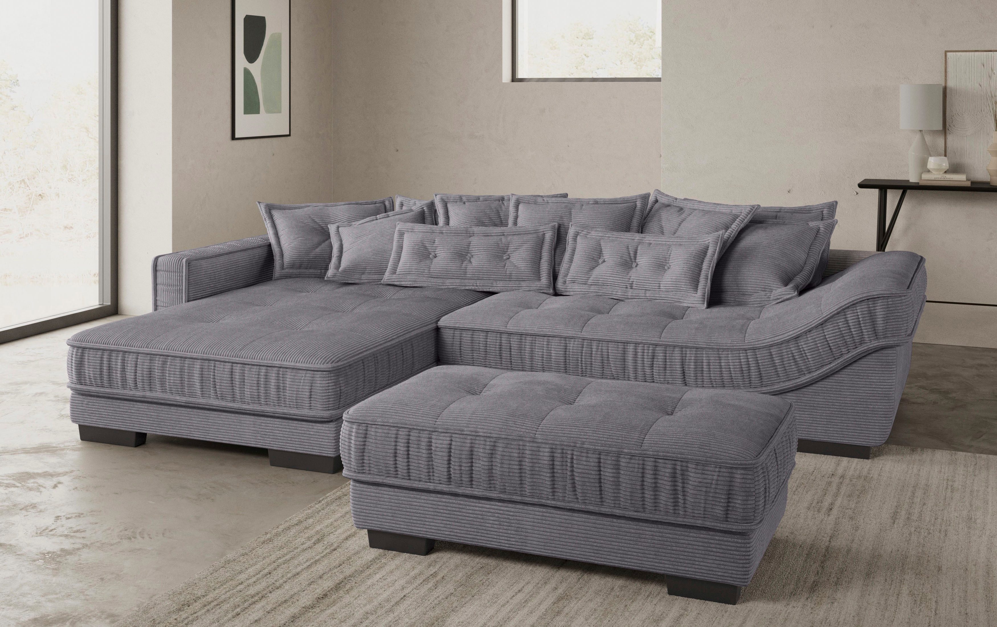 Mr. Couch Hoekbank Diwan II DuraFlex L-vorm DuraFlex koudschuim bekleding, tot 140 kg, 4 bekledingskwaliteiten