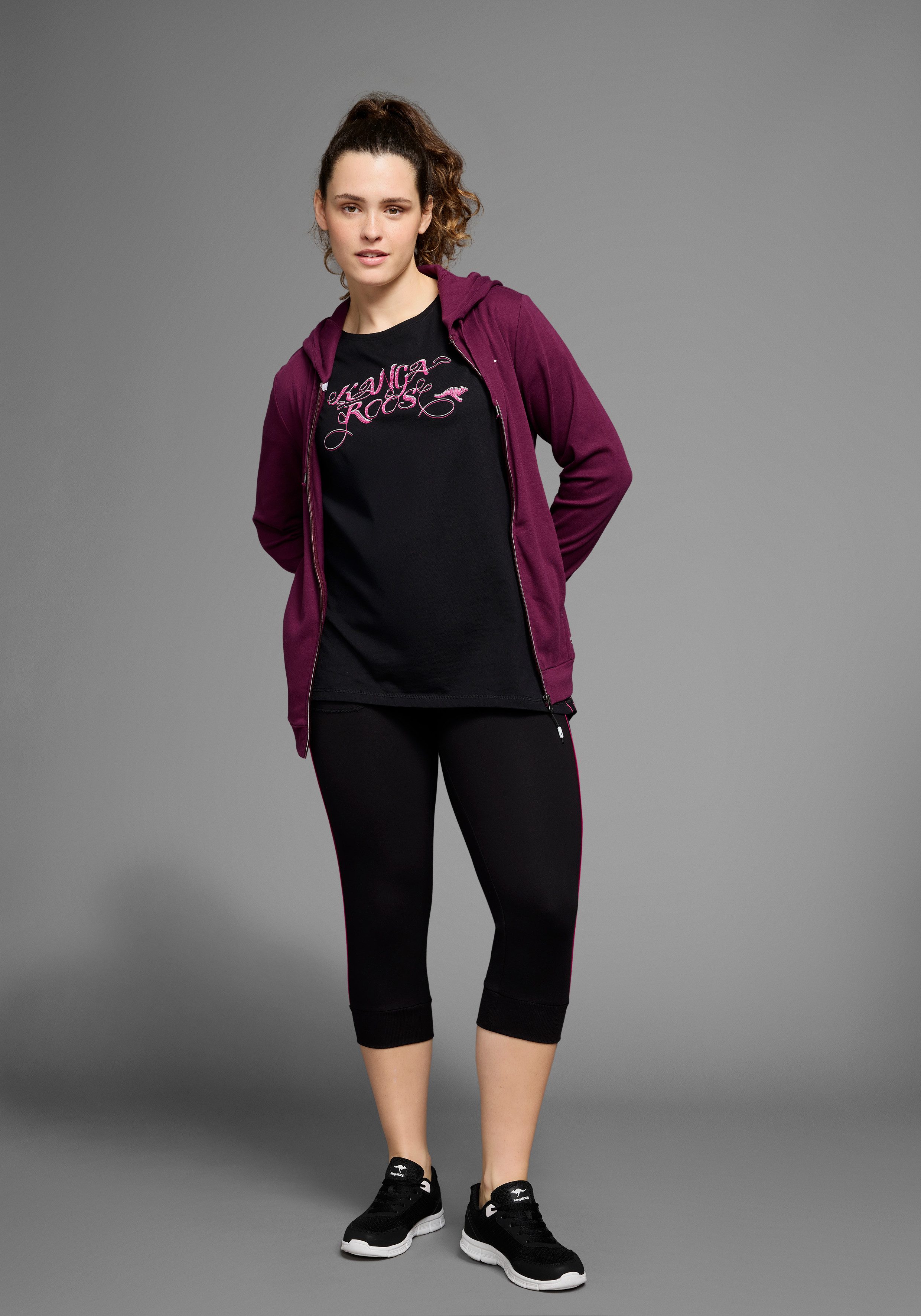 KangaROOS Lang shirt Korte mouw, figuuraccentuerende pasvorm (2-delig, Set van 2)