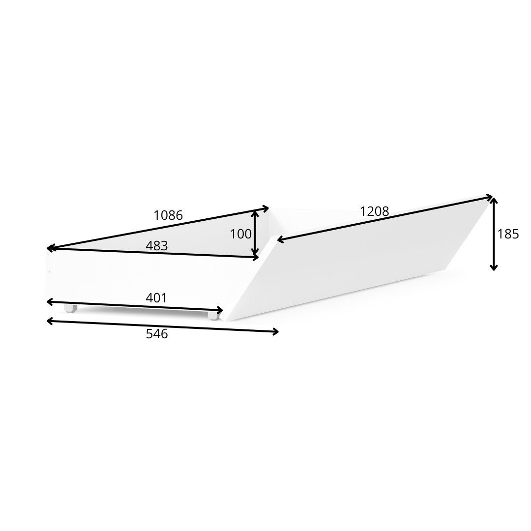 INOSIGN Lade Bed-lades Calera (2 stuks) Twee lades, BxDxH 120x50x20 cm