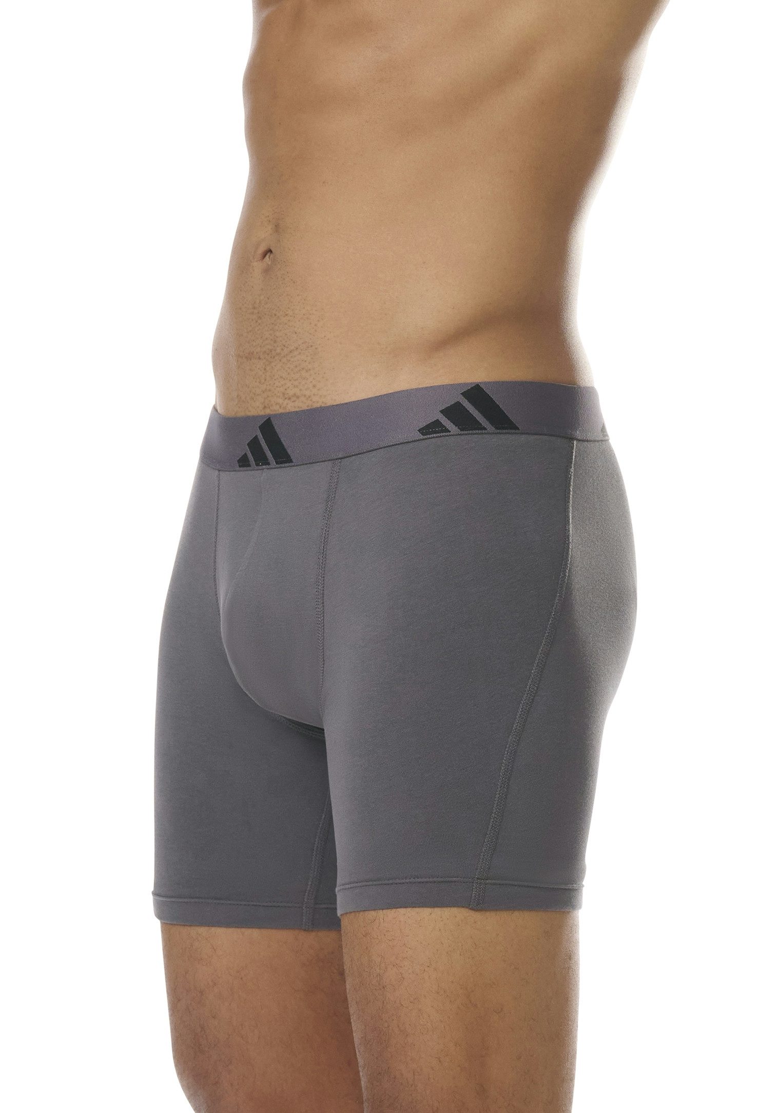 adidas Sportswear Boxershort Active Flex Cotton met iets langere pijp (Set van 3)
