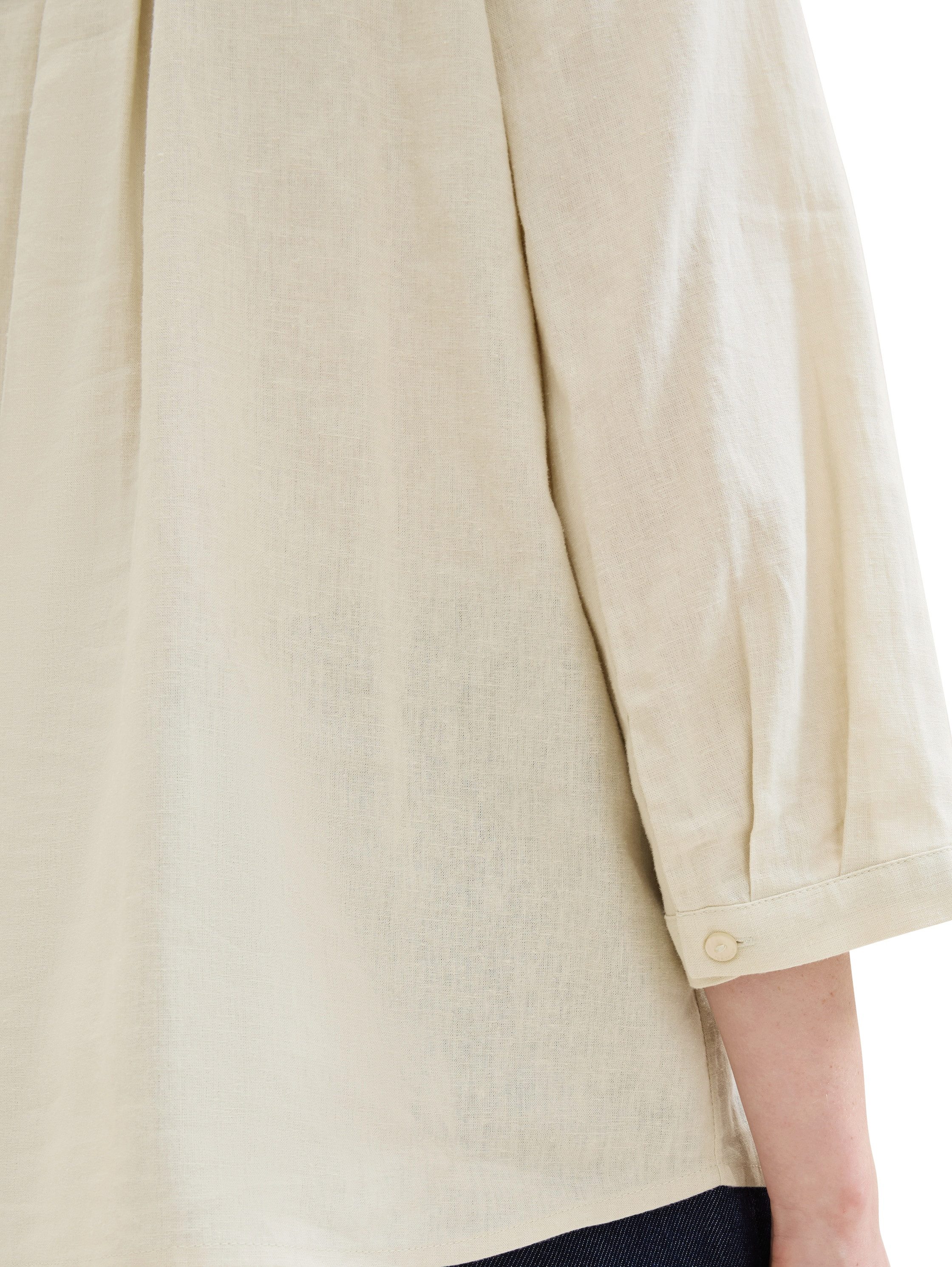 Tom Tailor Blouse zonder sluiting met linnen