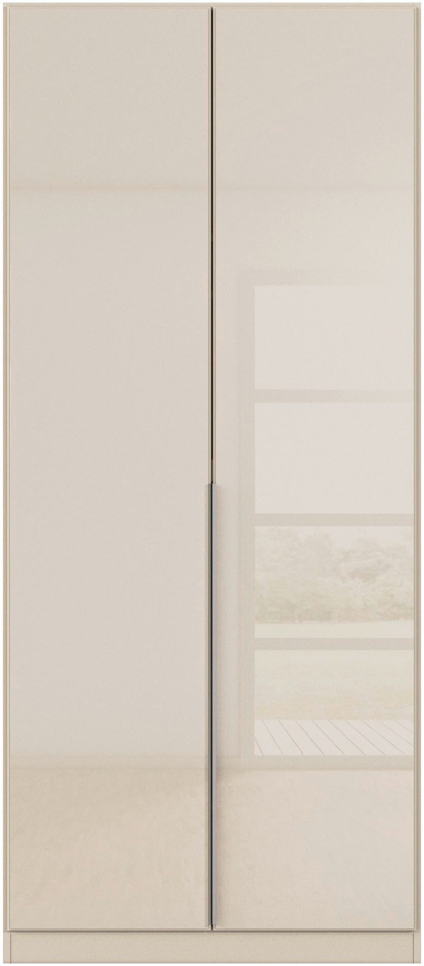 rauch Draaideurkast Kledingkasten kast garderobe AGORDO met glazen front doordachte binnenuitrusting, in 6 breedtes en 2 hoogtes made in germany