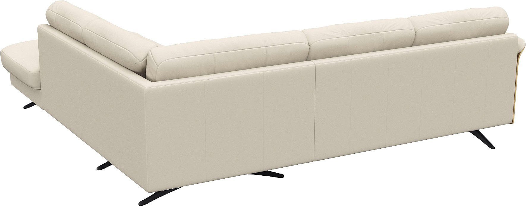 FLEXLUX Hoekbank Glow, super comfortabel door hoogwaardige zitconstructie met binnenvering, L-vorm