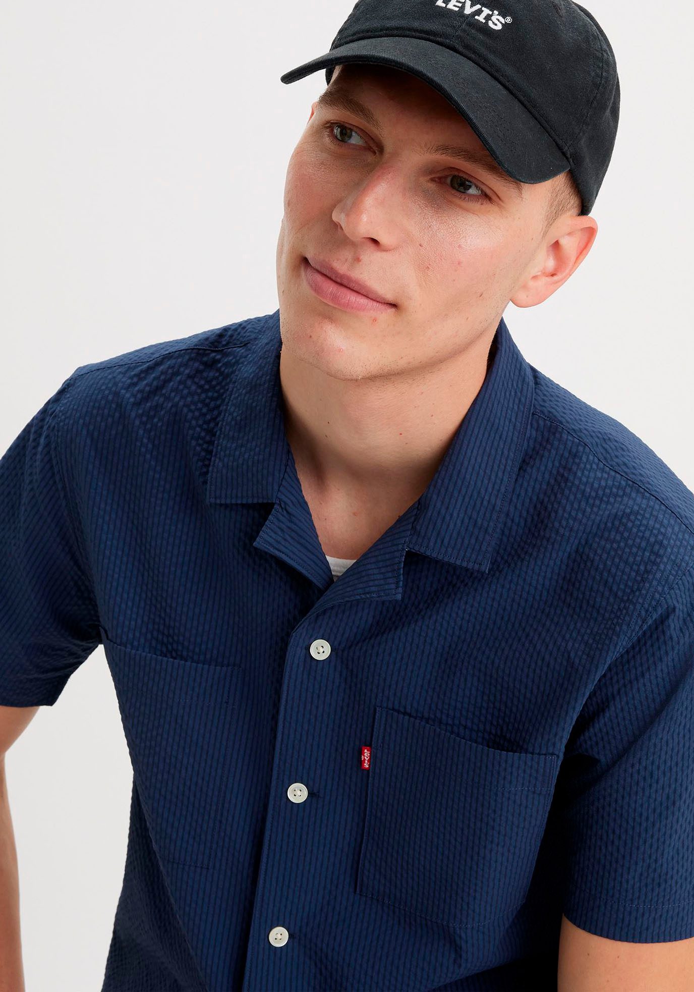 Levi's® Overhemd met korte mouwen THE STANDARD CAMP SHIRT BLUES