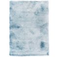 carpetfine hoogpolig vloerkleed breeze bijzonder zacht met lichte glansgaren, woonkamer blauw