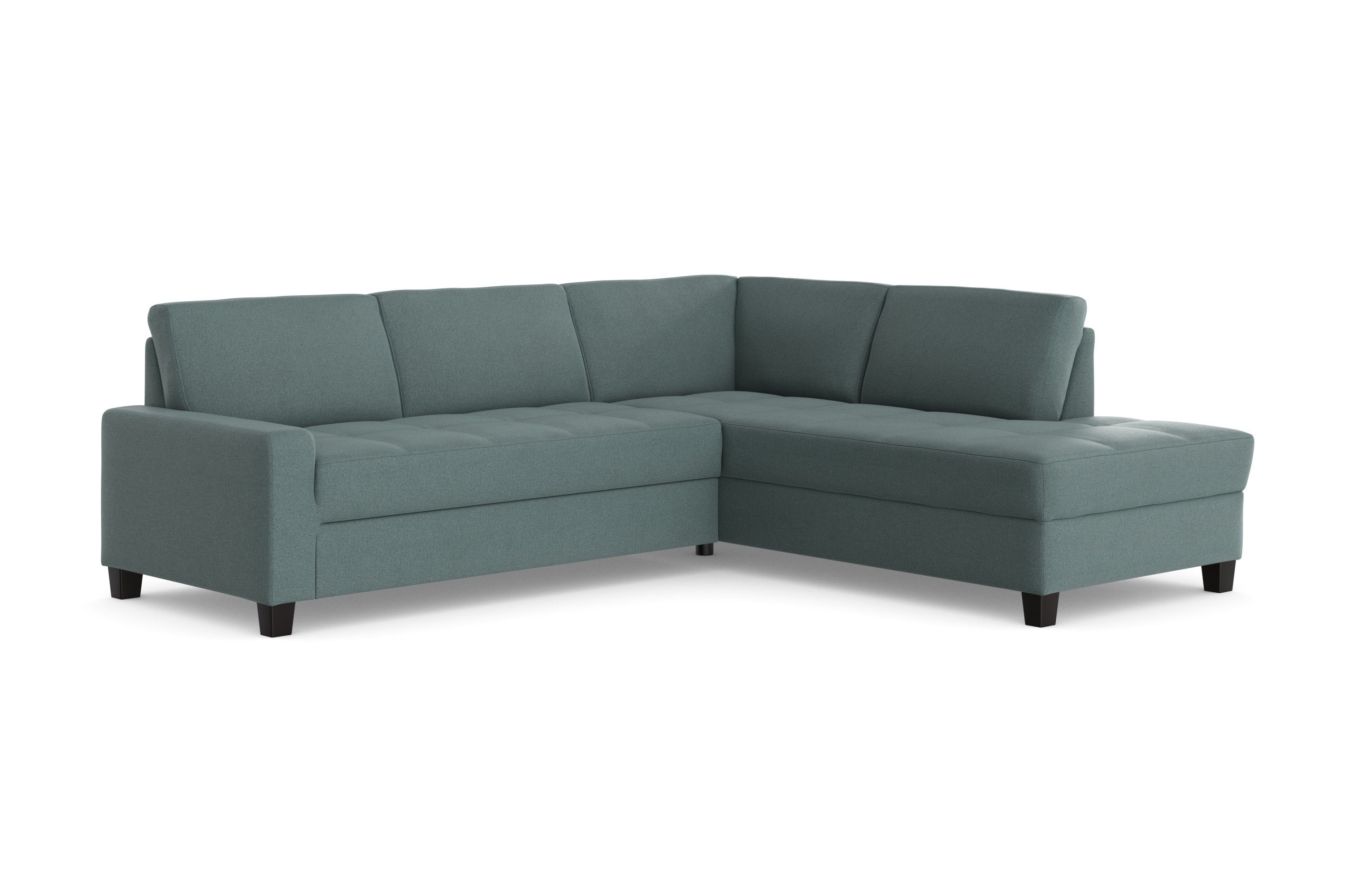 DOMO collection Hoekbank Florentina tijdloos en elegant, zitnaden als designelement, L-vorm