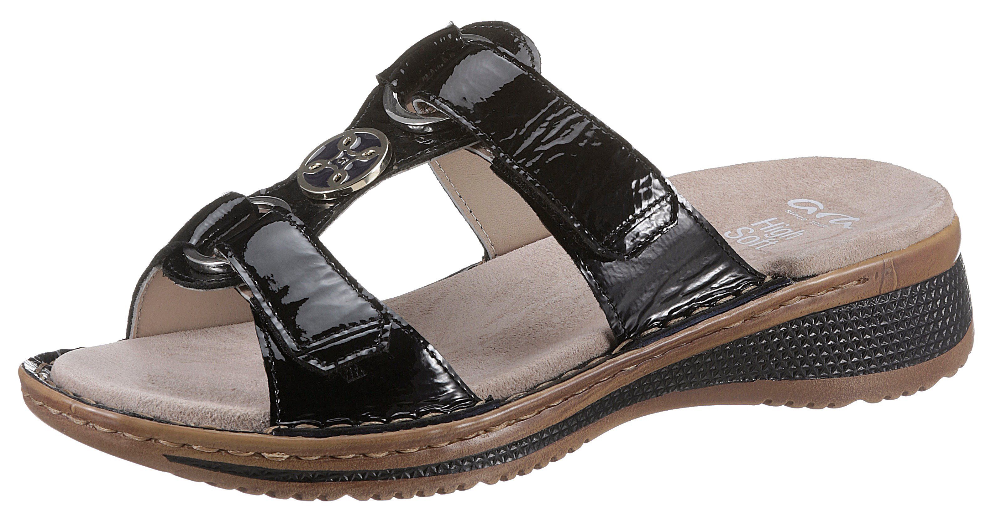 Ara Slippers Hawaï sleehak, zomerschoen, pantoffels met klittenband