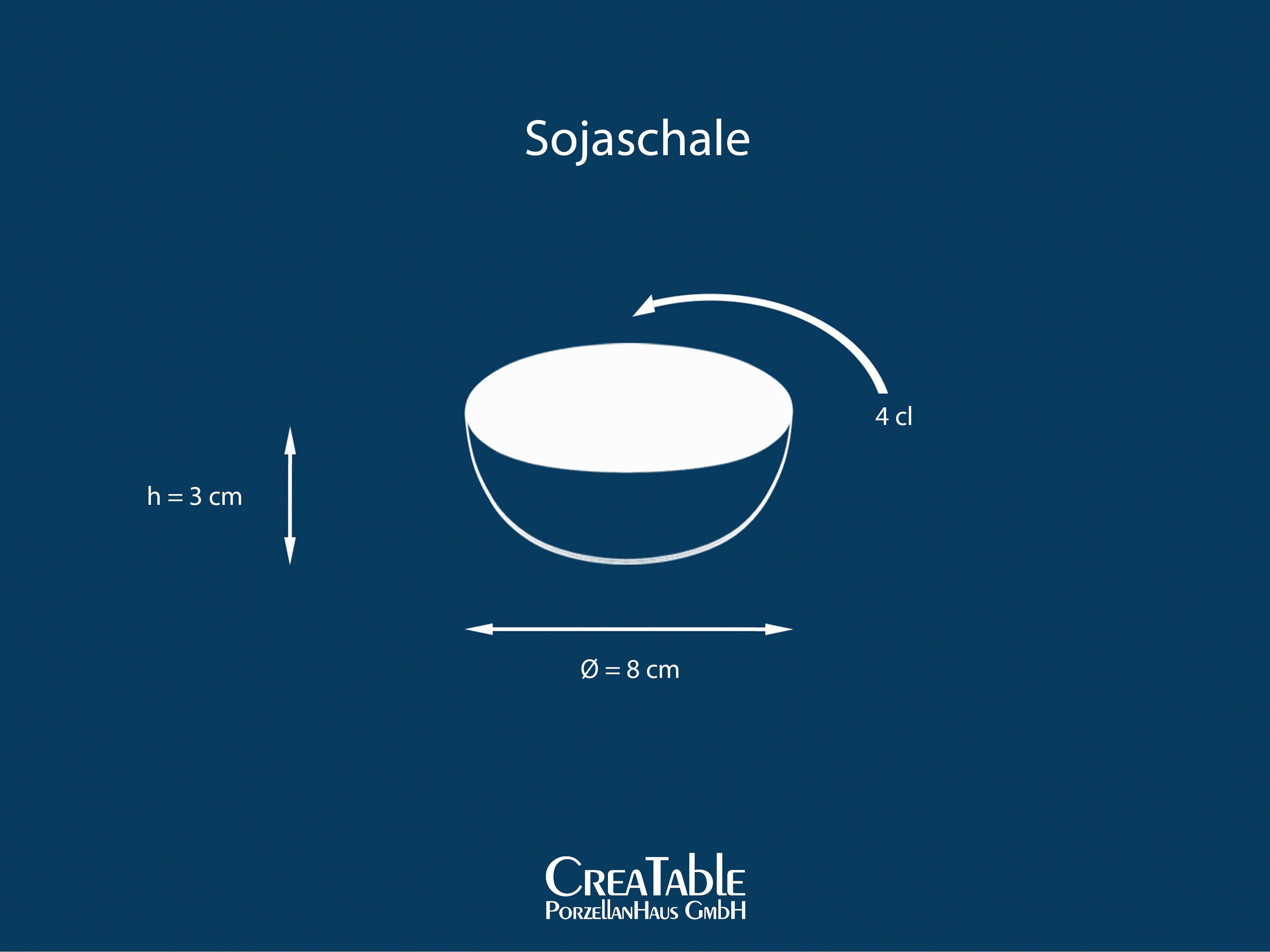 CreaTable Tapasschaal NATURE COLLECTION Snackschaal, dipschaal, serveerkom, ø 8 cm (set, 6-delig)