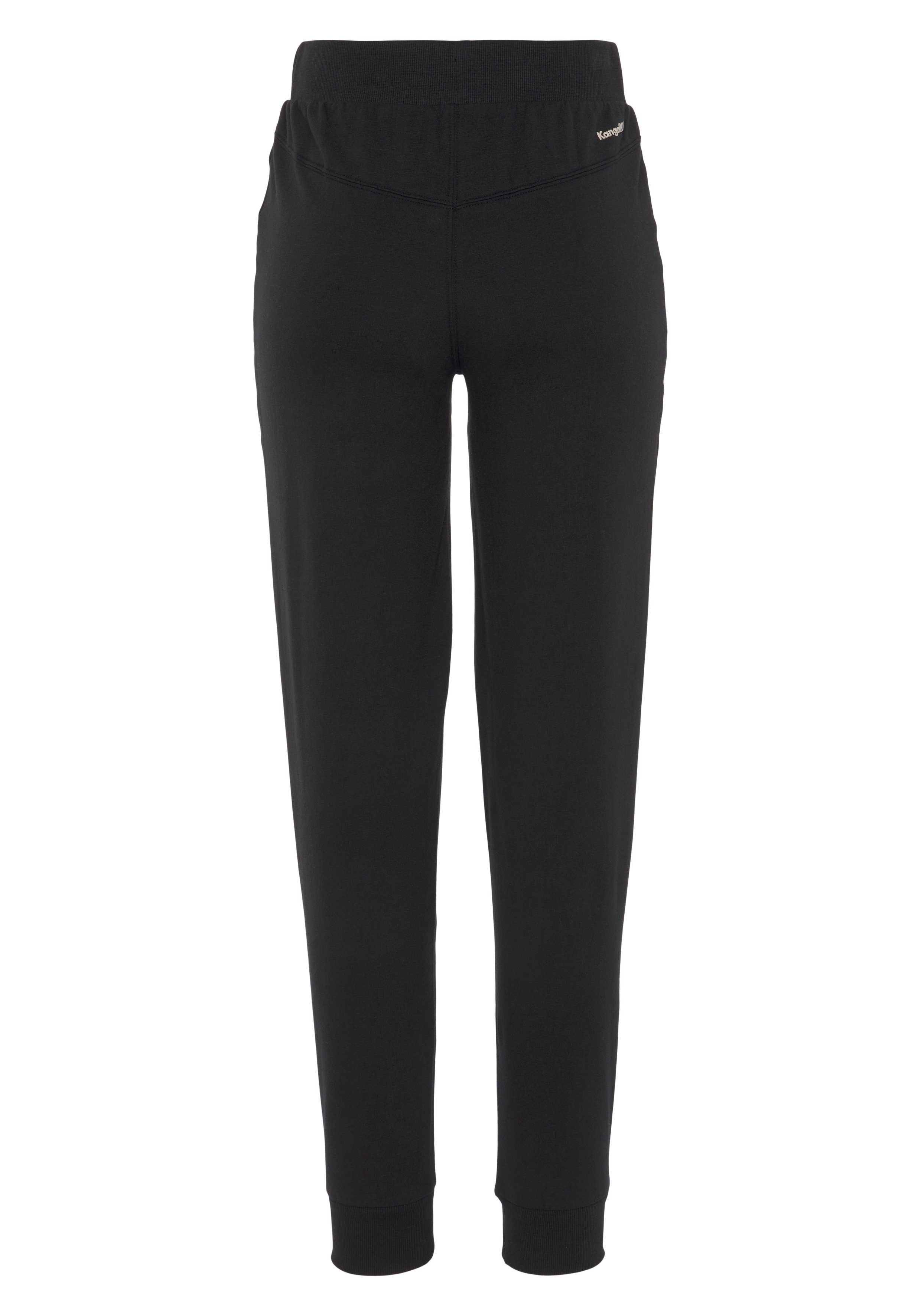 KangaROOS Joggingbroek met ritszakken en logo band